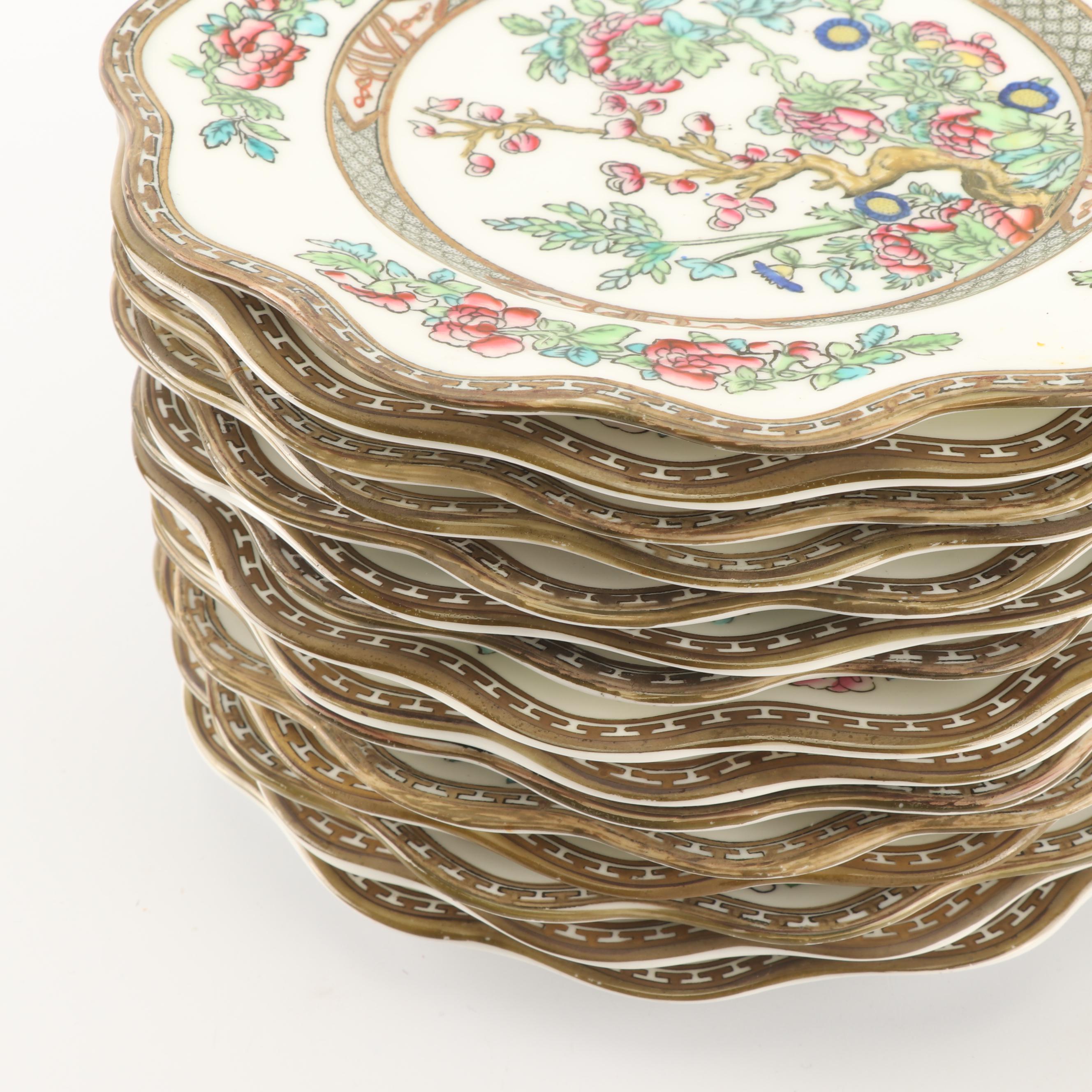 Coalport "Indian Tree" Bone China Dinnerware, c. 1891-1920