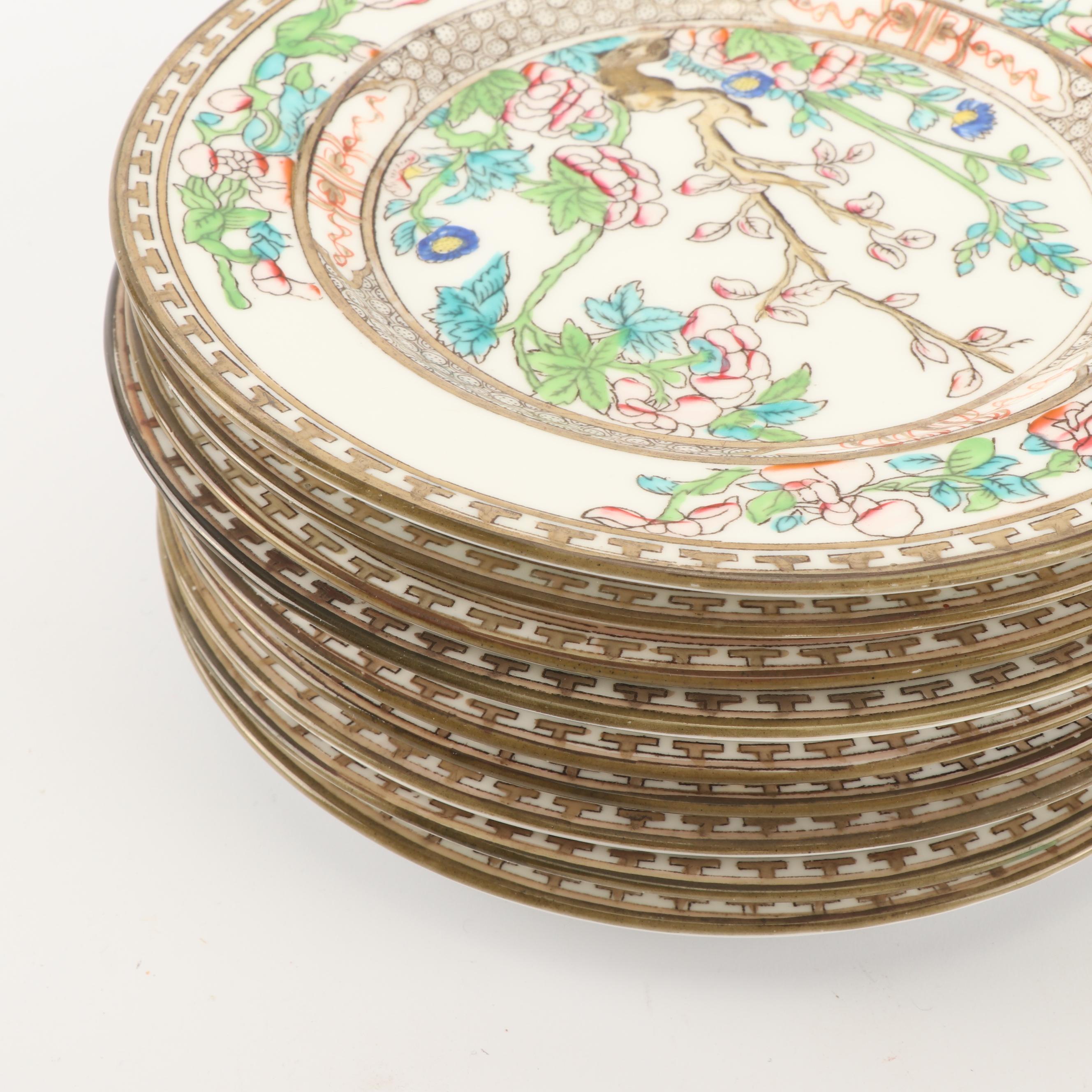 Coalport "Indian Tree" Bone China Dinnerware, c. 1891-1920