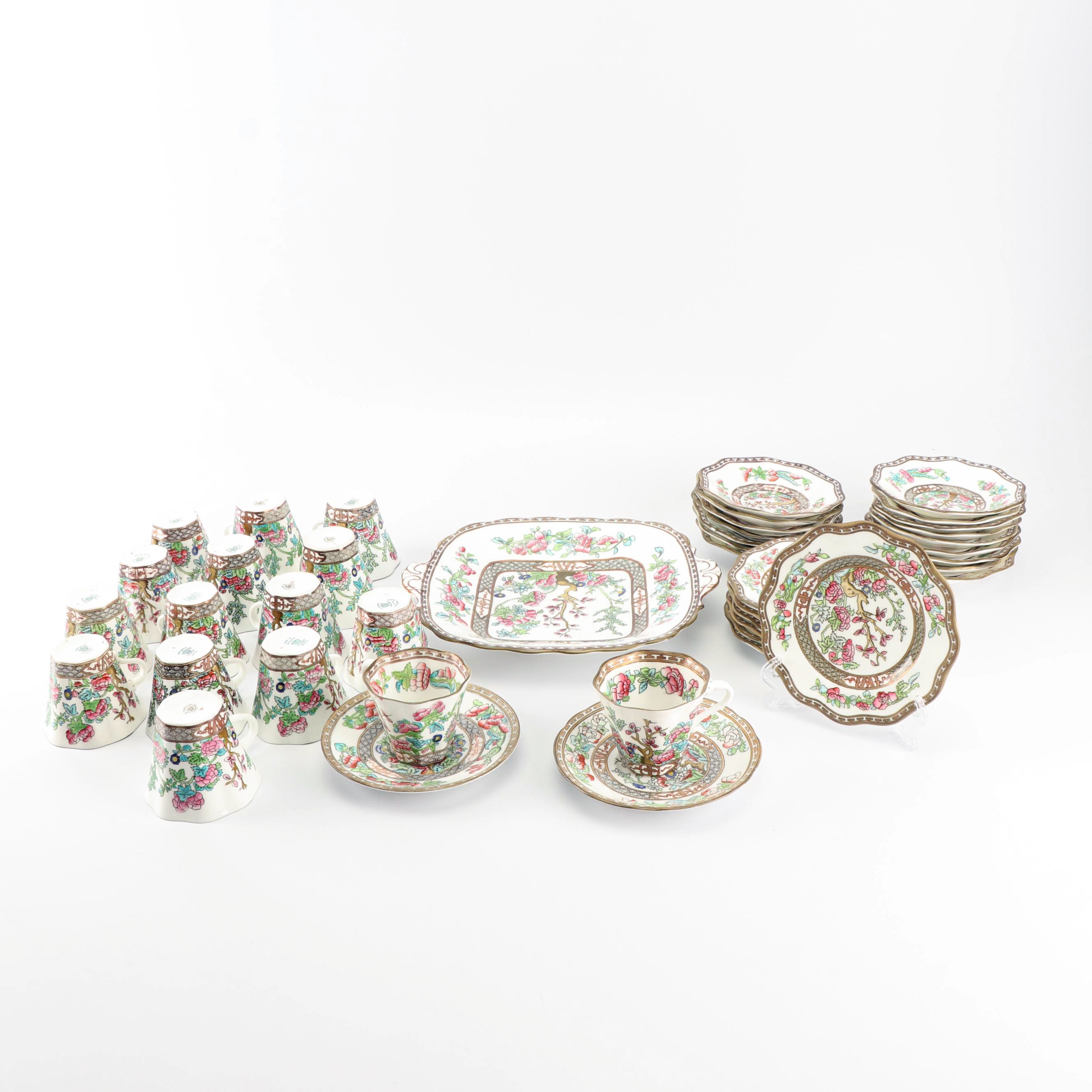 Coalport "Indian Tree" Bone China Dinnerware, c. 1891-1920