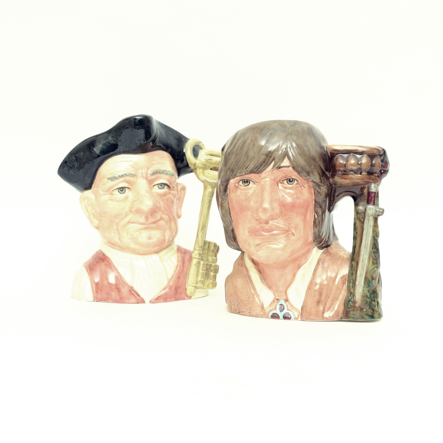 Pair of Vintage Royal Doulton Character Jugs