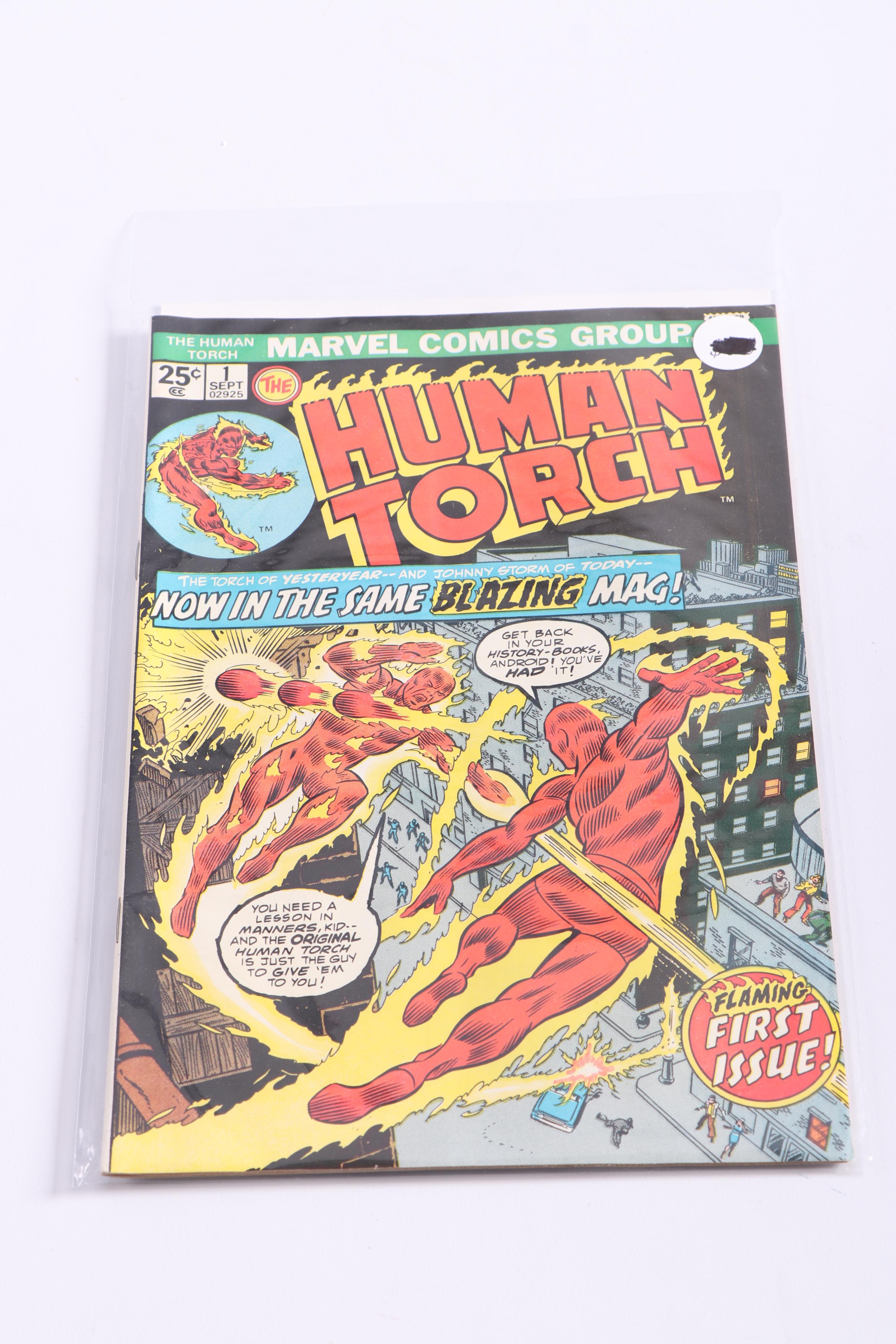 "Human Torch" Issue #1 and Other 1970s Marvel Comics