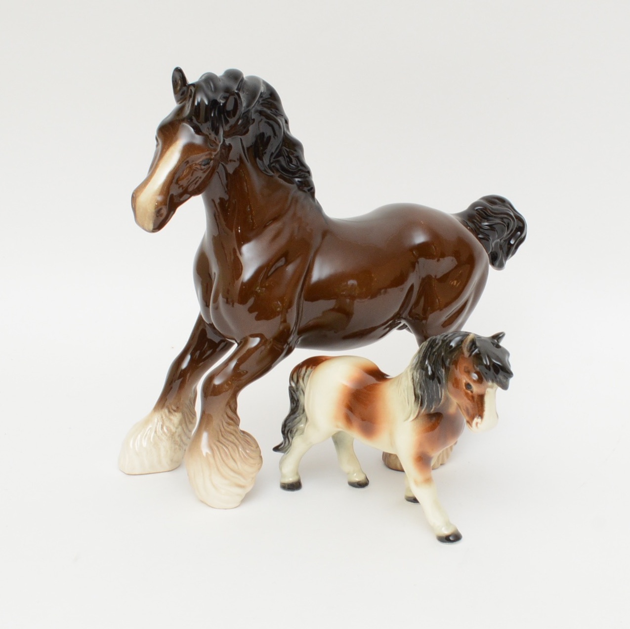Royal Doulton and Goebel Porcelain Horse Figurines