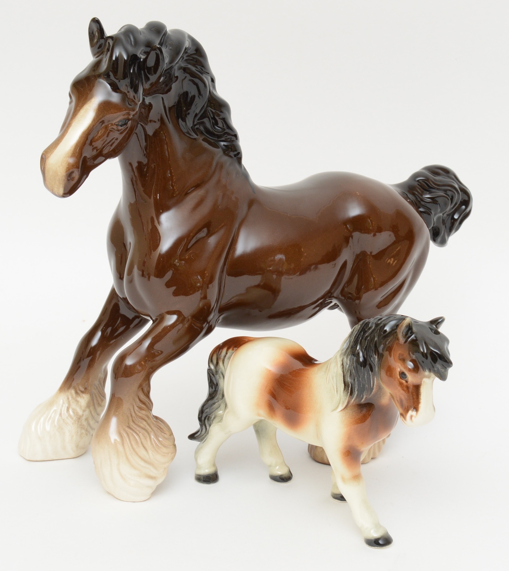 Royal Doulton and Goebel Porcelain Horse Figurines