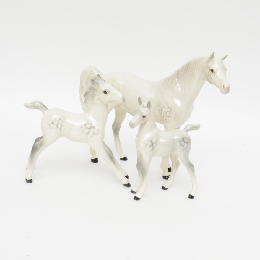 Beswick Porcelain Lippizan Horse Figurines