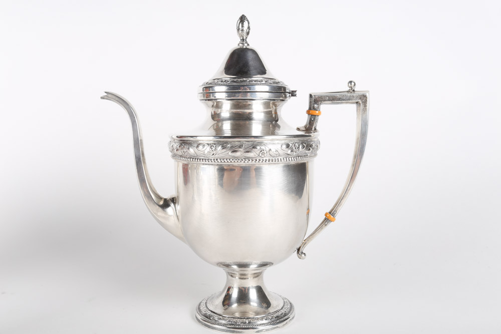 Frank M. Whiting Sterling Silver Tea and Coffee Service Set, Early 20th Century