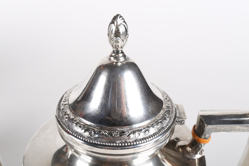 Frank M. Whiting Sterling Silver Tea and Coffee Service Set, Early 20th Century