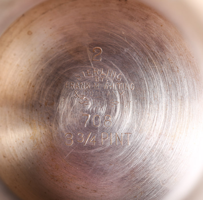 Frank M. Whiting Sterling Silver Tea and Coffee Service Set, Early 20th Century