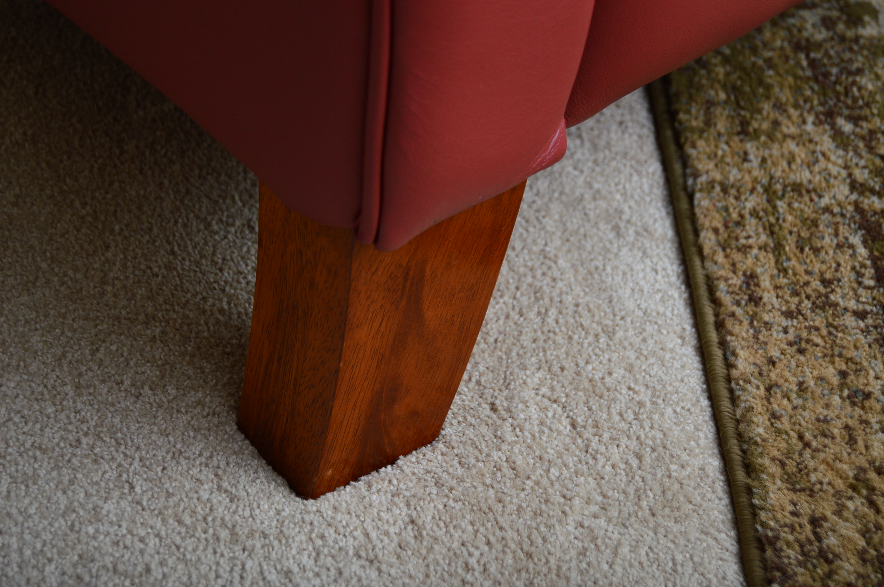 La-Z-Boy Red Leather Recliner