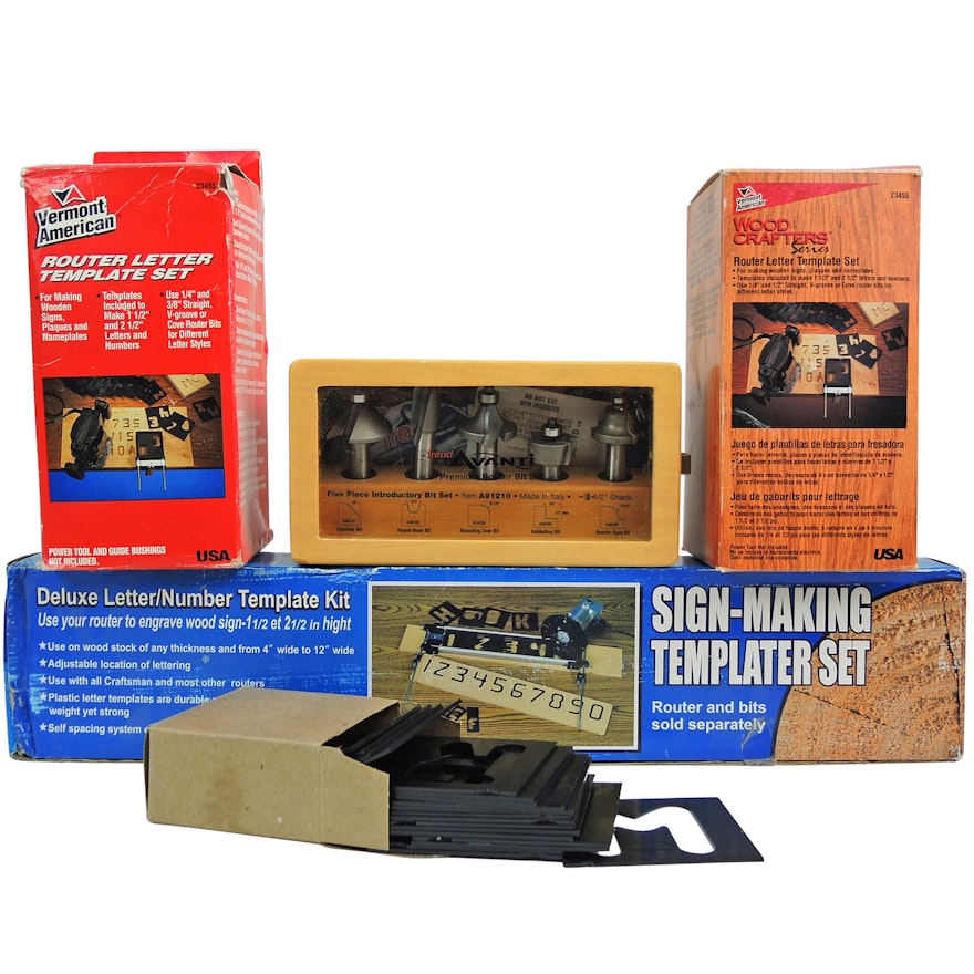 Router Accessories and Sign-Making Templater Set