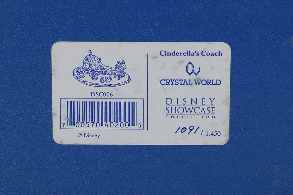 Disney Showcase Collection "Cinderella's Coach" Crystal Figurine