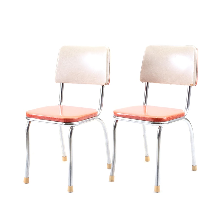 Pair of Mid Century Modern Side Chairs, Mid-20th Century