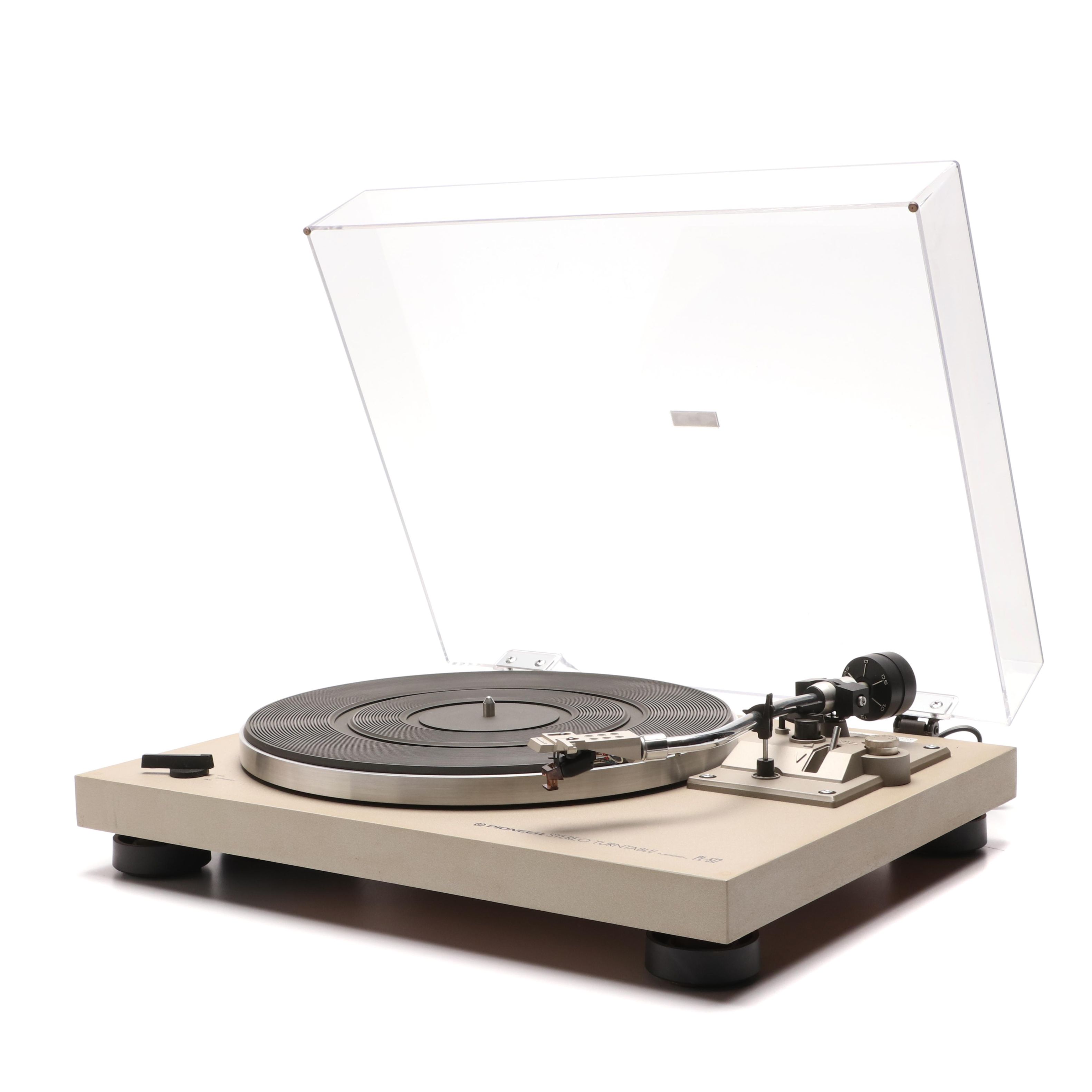 Pioneer Stereo PL-512 2-Speed Belt-Drive Turntable from 1978