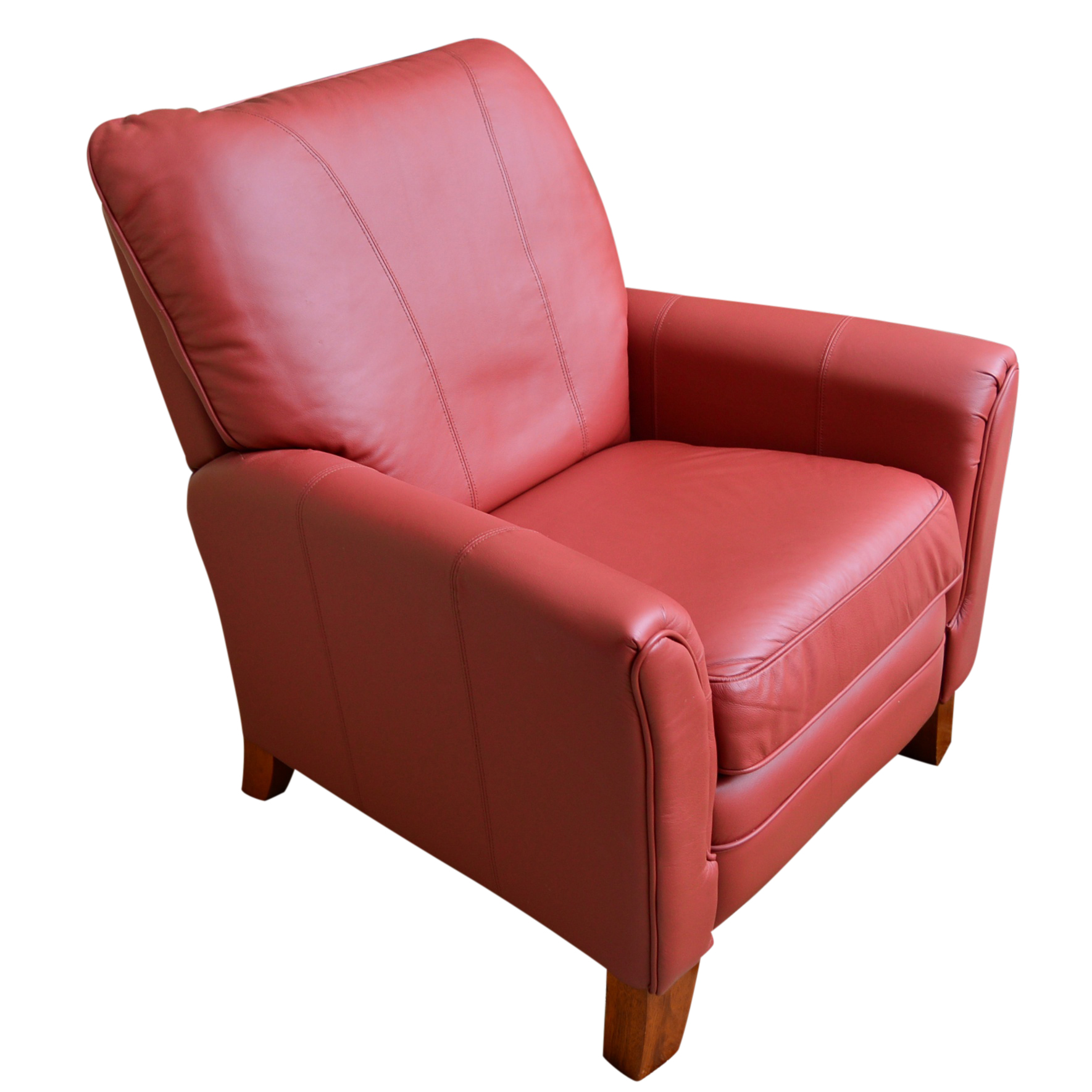 La-Z-Boy Red Leather Recliner