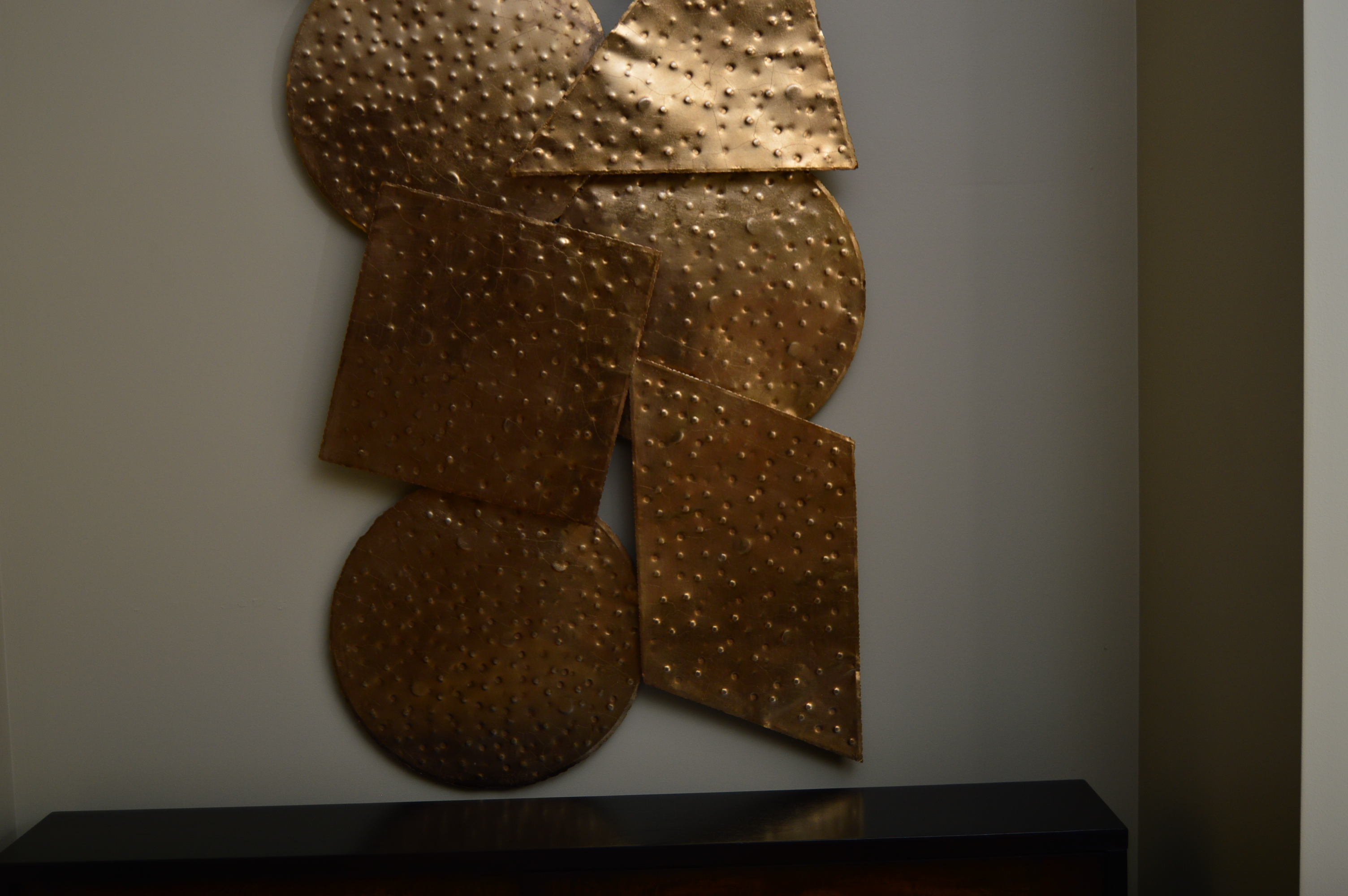 Contemporary Copper Finish Wall Art