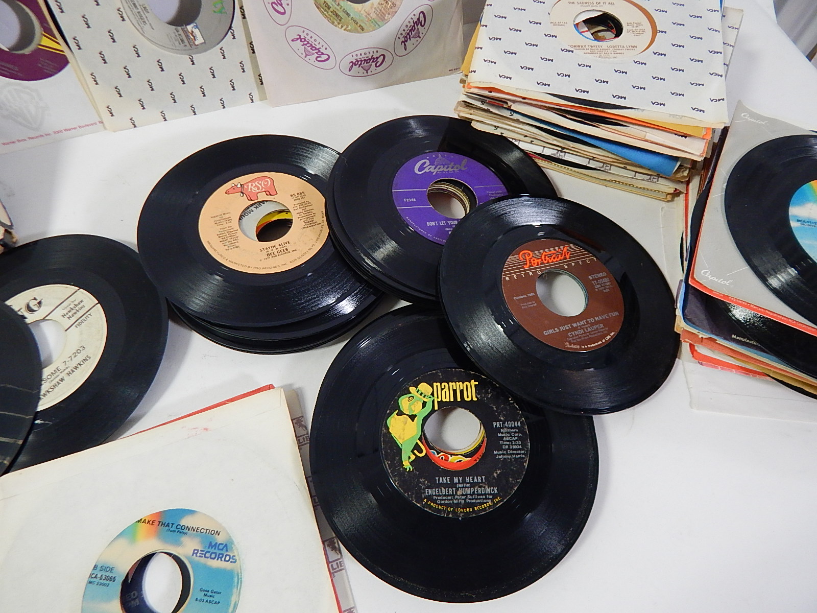 Vintage 45 RPM Jukebox Record Albums - Rock, Country, Pop - Over 170 Count