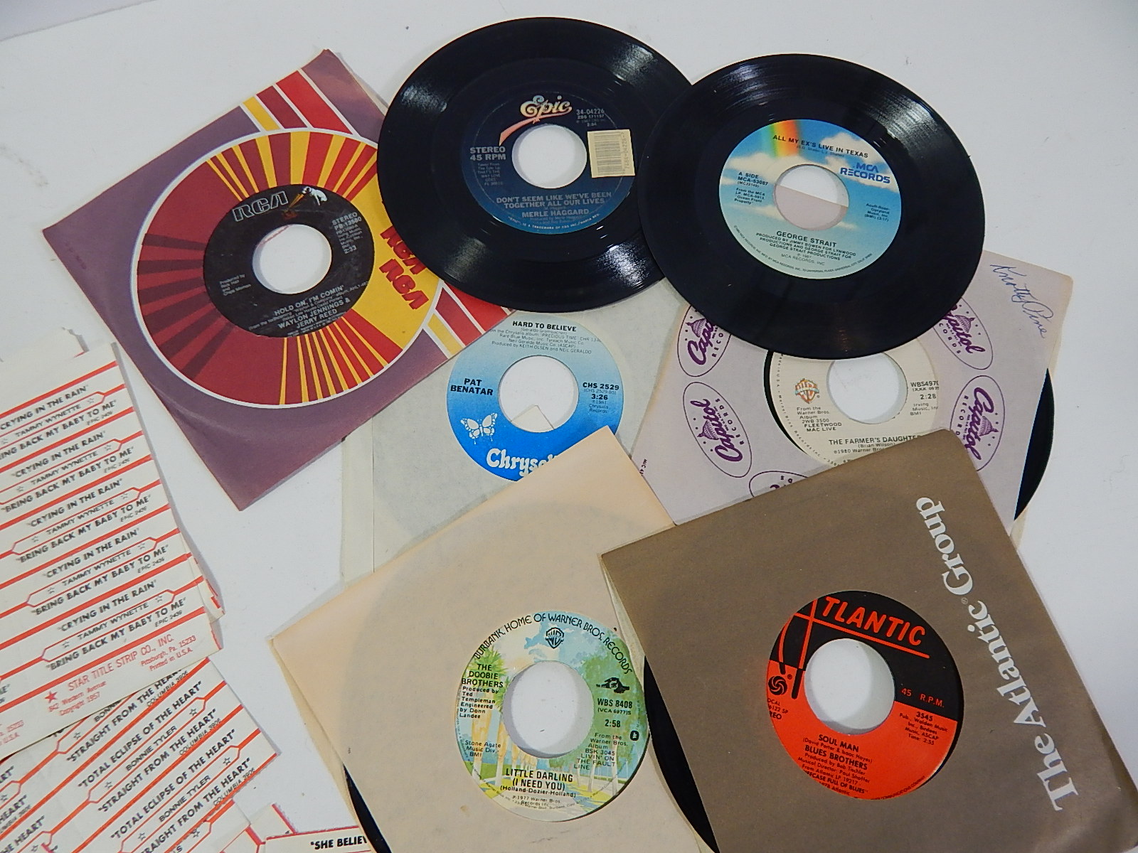 Vintage 45 RPM Jukebox Record Albums - Rock, Country, Pop - Over 170 Count