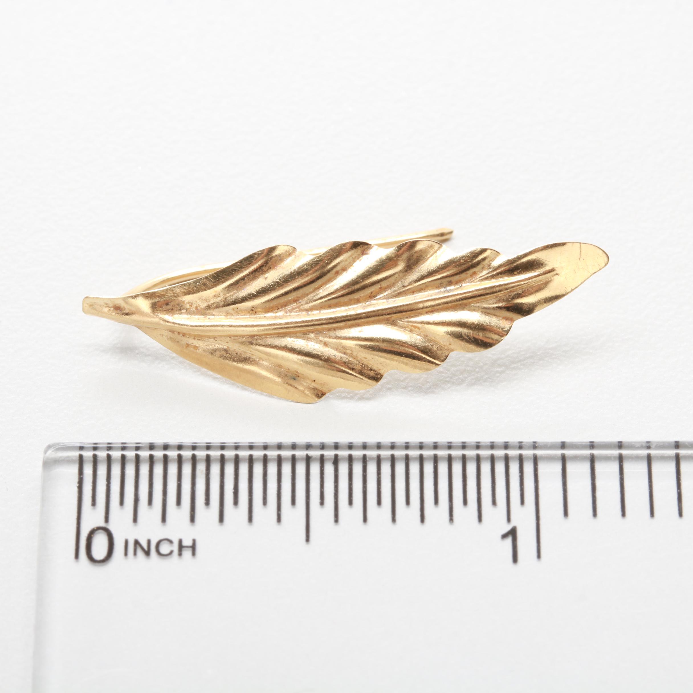 14K Yellow Gold Drop Earrings