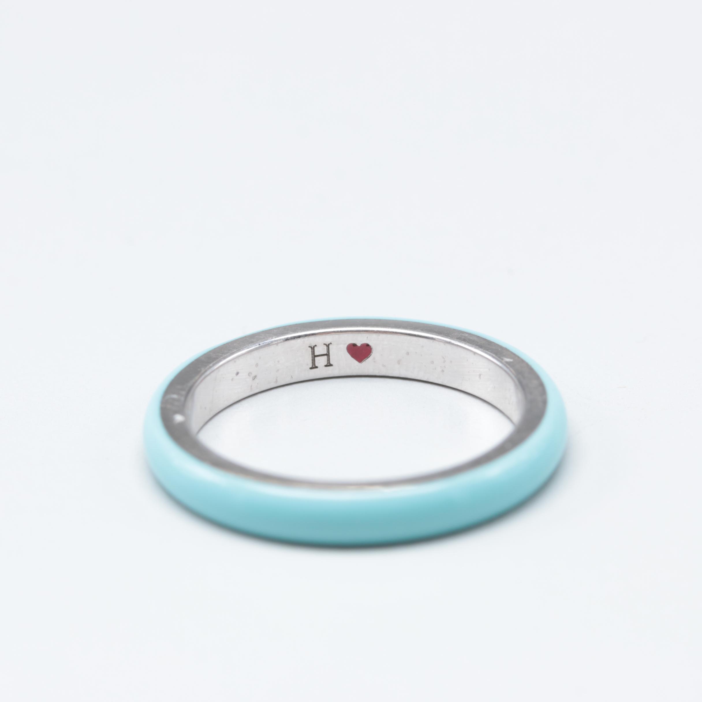 Hidalgo Sterling Silver Enamel Ring