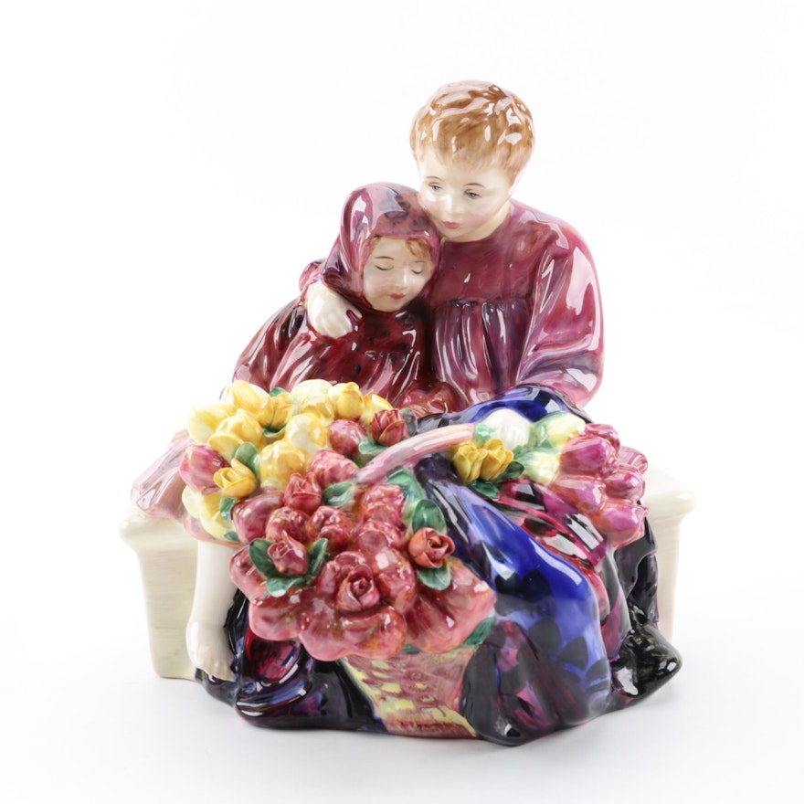 Royal Doulton "Flower Sellers Children" Bone China Figurine