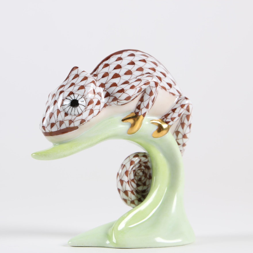 Herend "Chameleon" Porcelain Figurine