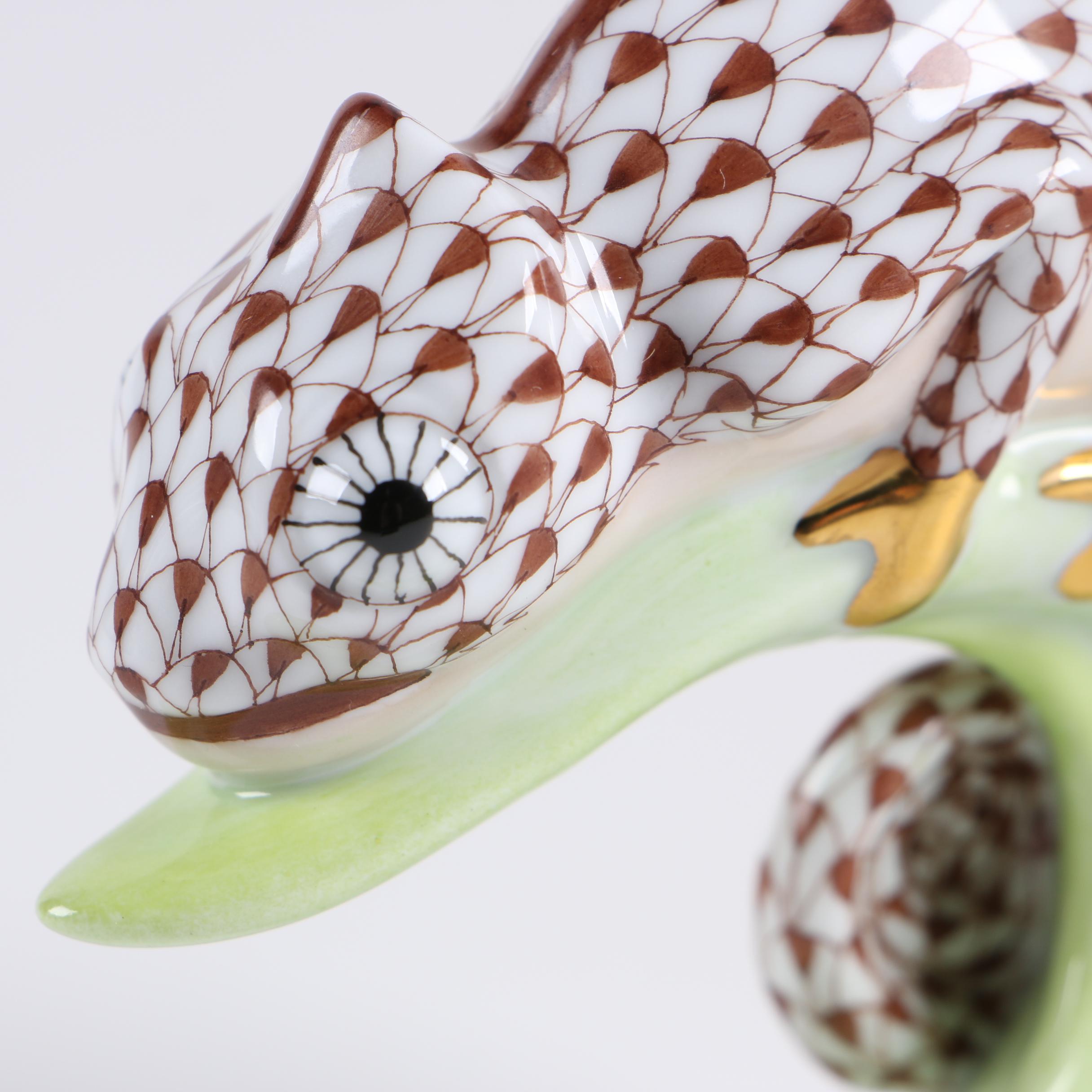 Herend "Chameleon" Porcelain Figurine