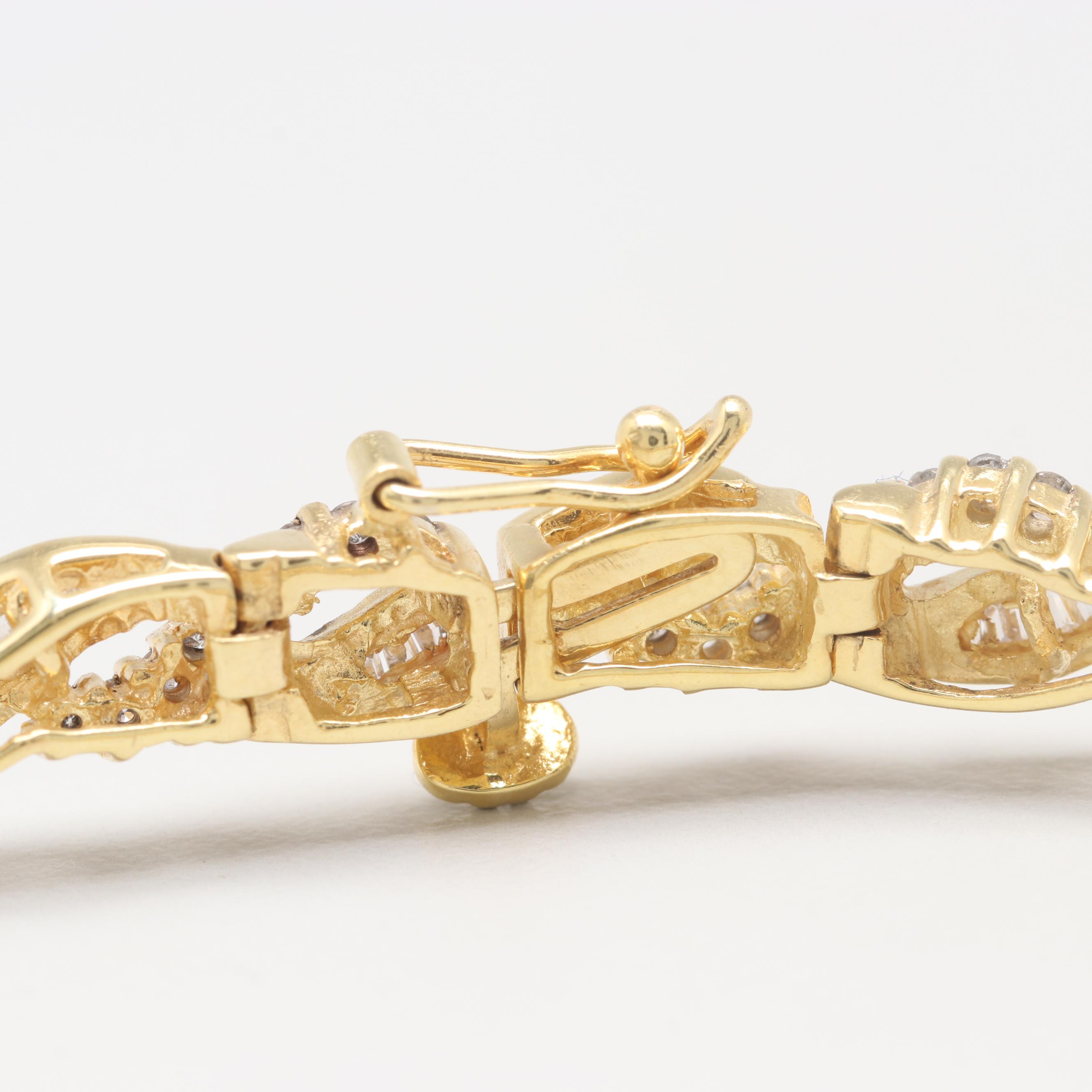 14K Yellow Gold 2.55 CTW Diamond Bracelet
