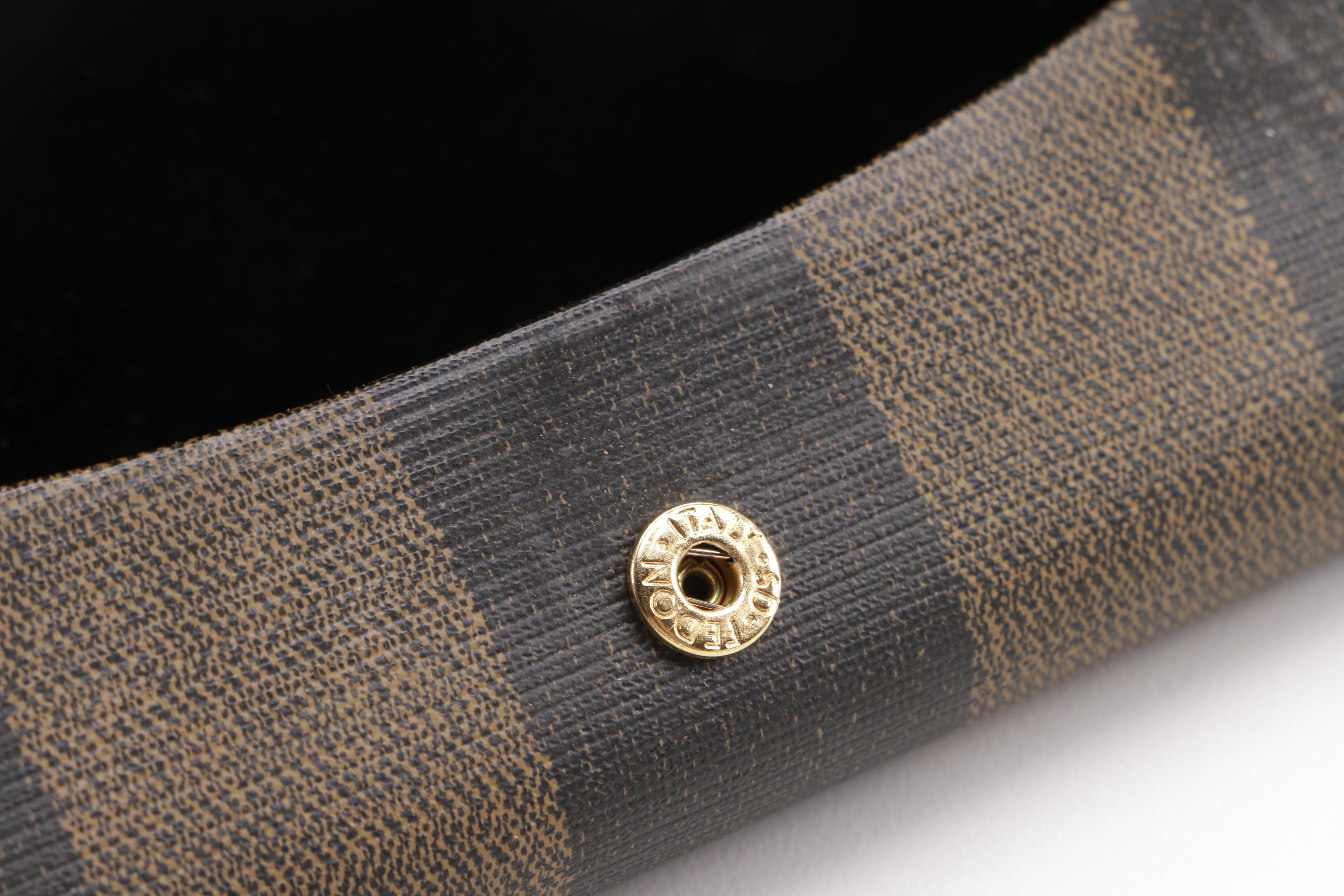 Circa 1980s Vintage Fendi FS 153 Tortoise/Antique Bronze Sunglasses with Cases