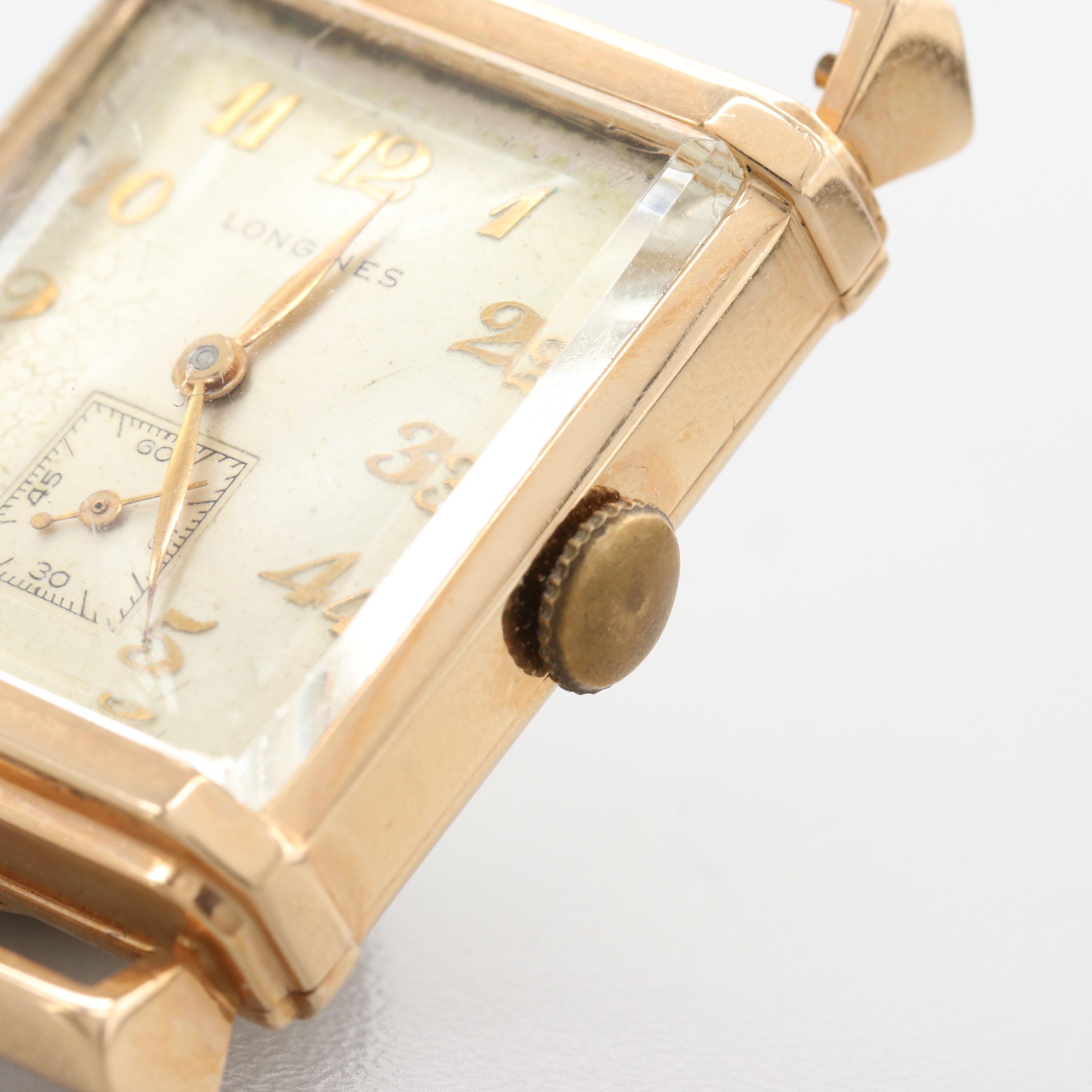 Longines 14K Yellow Gold Watch Without Bracelet