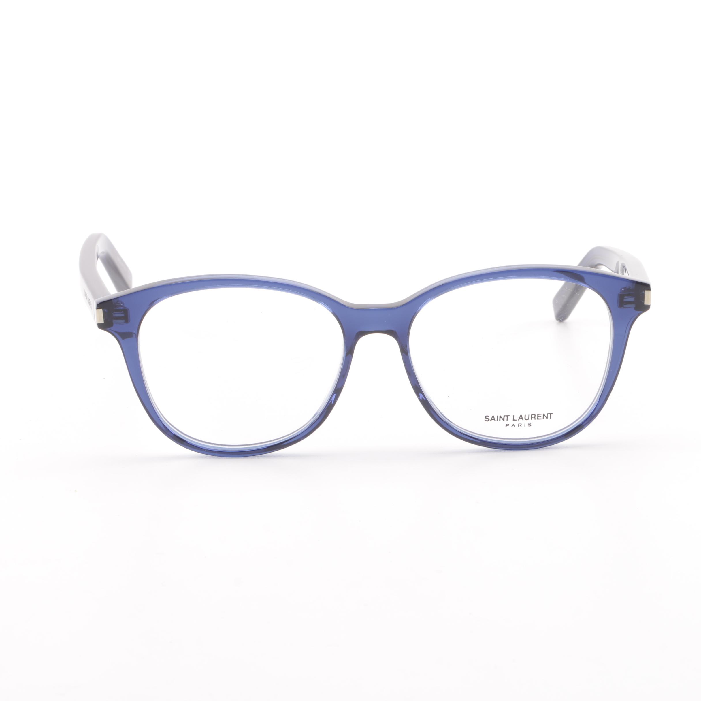 Saint Laurent Classic 9 Transparent Blue Framed Eyeglasses