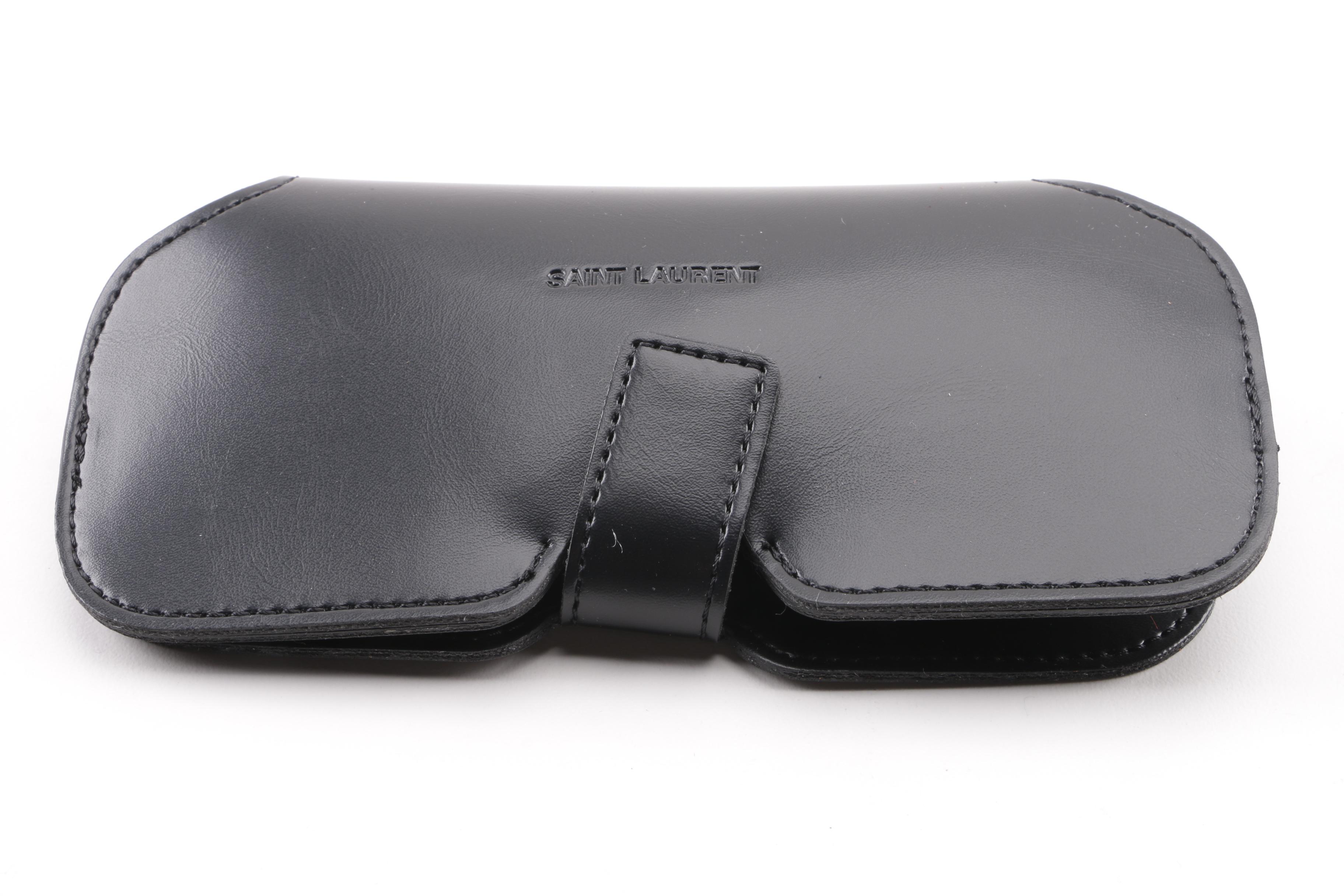 Saint Laurent Classic 9 Transparent Blue Framed Eyeglasses