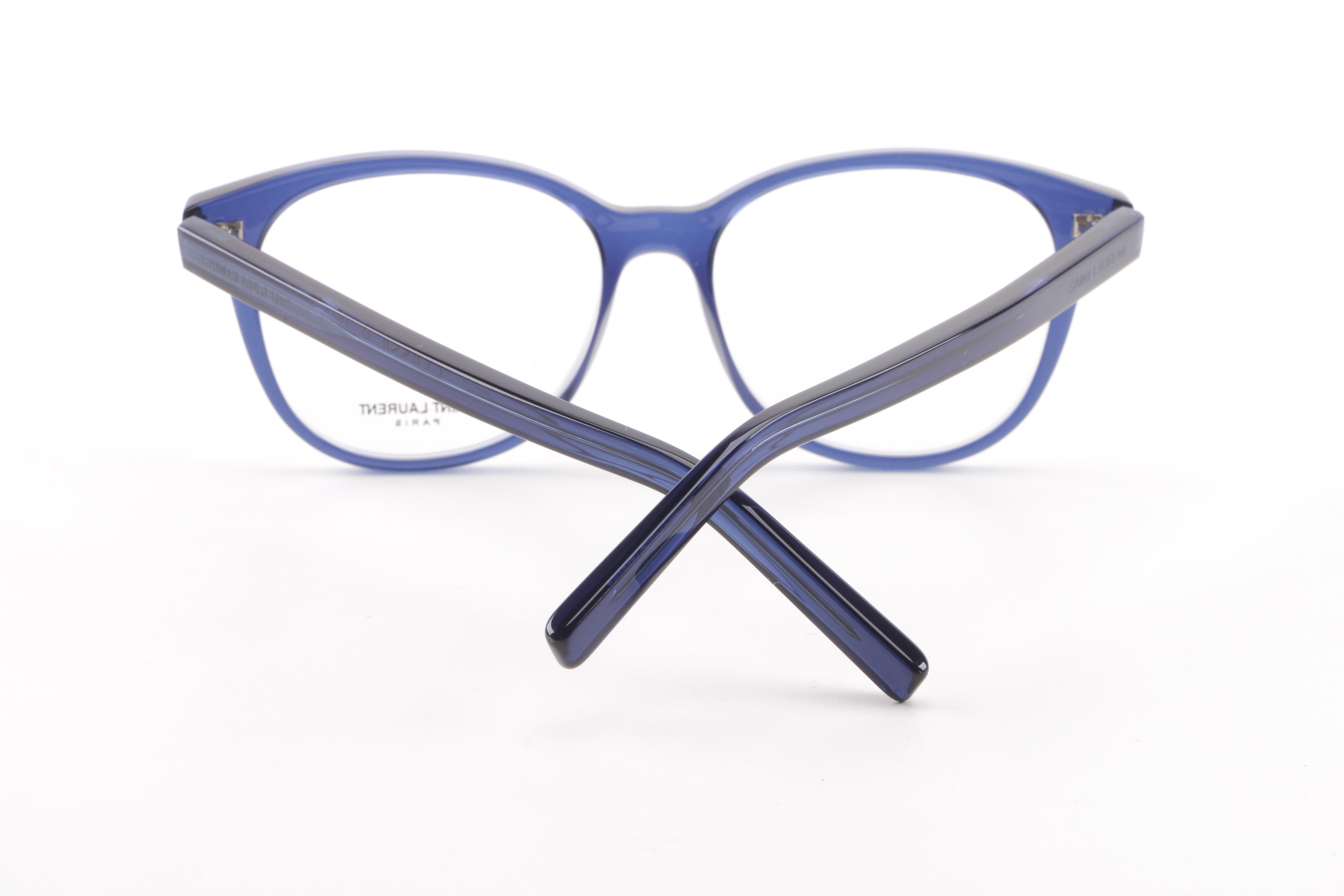 Saint Laurent Classic 9 Transparent Blue Framed Eyeglasses