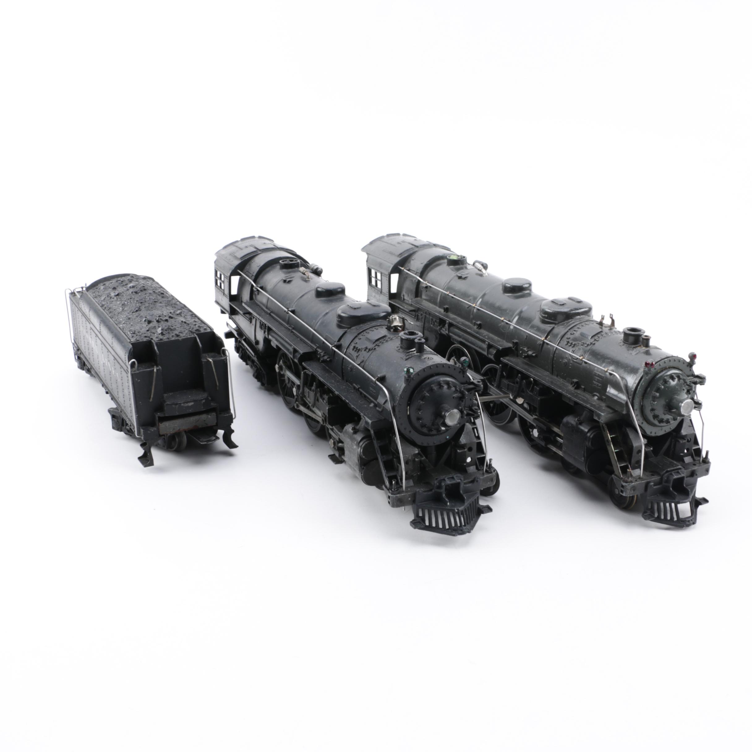 Lionel Hudson Type Steam Locomotives and Tender including Pre-War