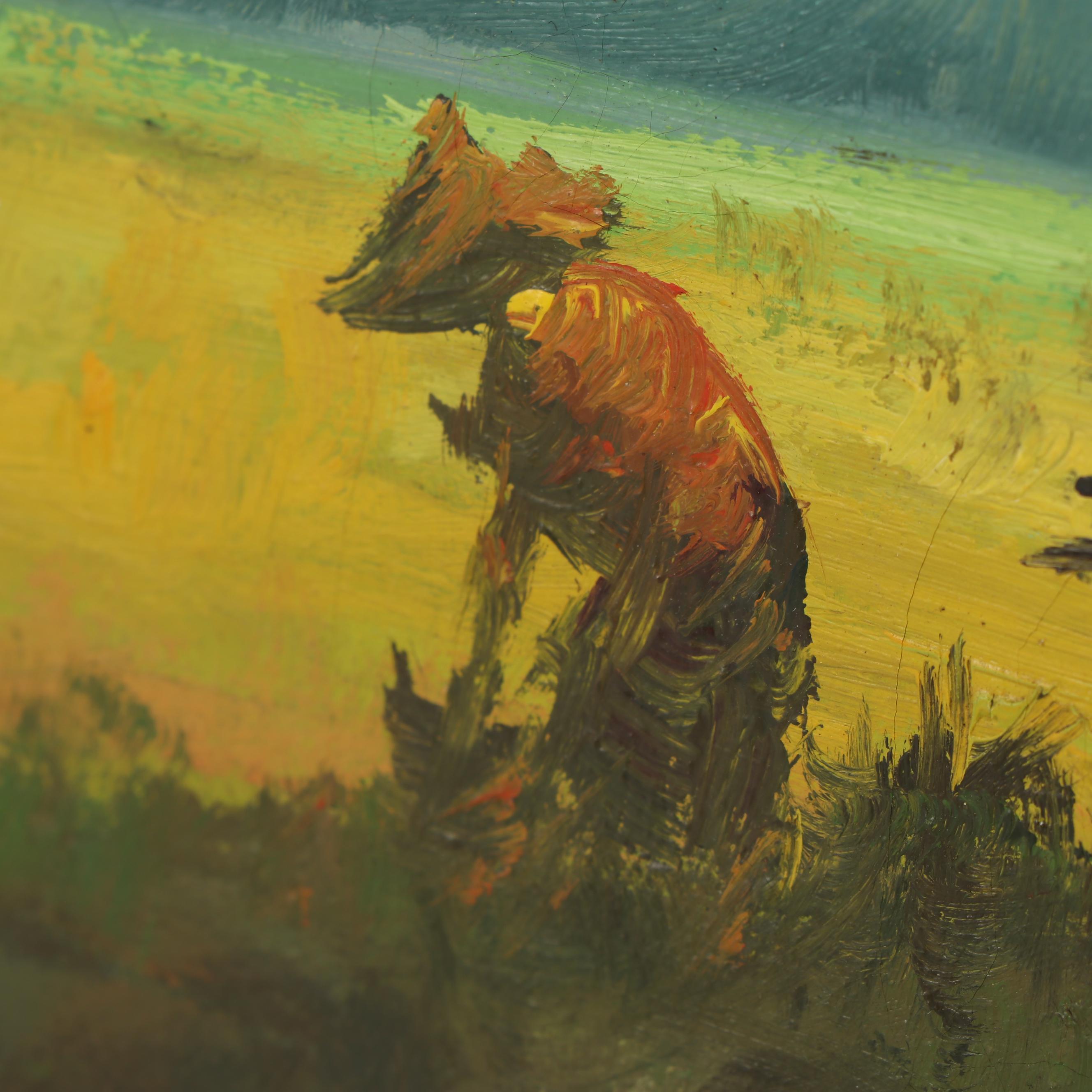 Cesar Buenaventura Oil Painting of a Filipino Farmer