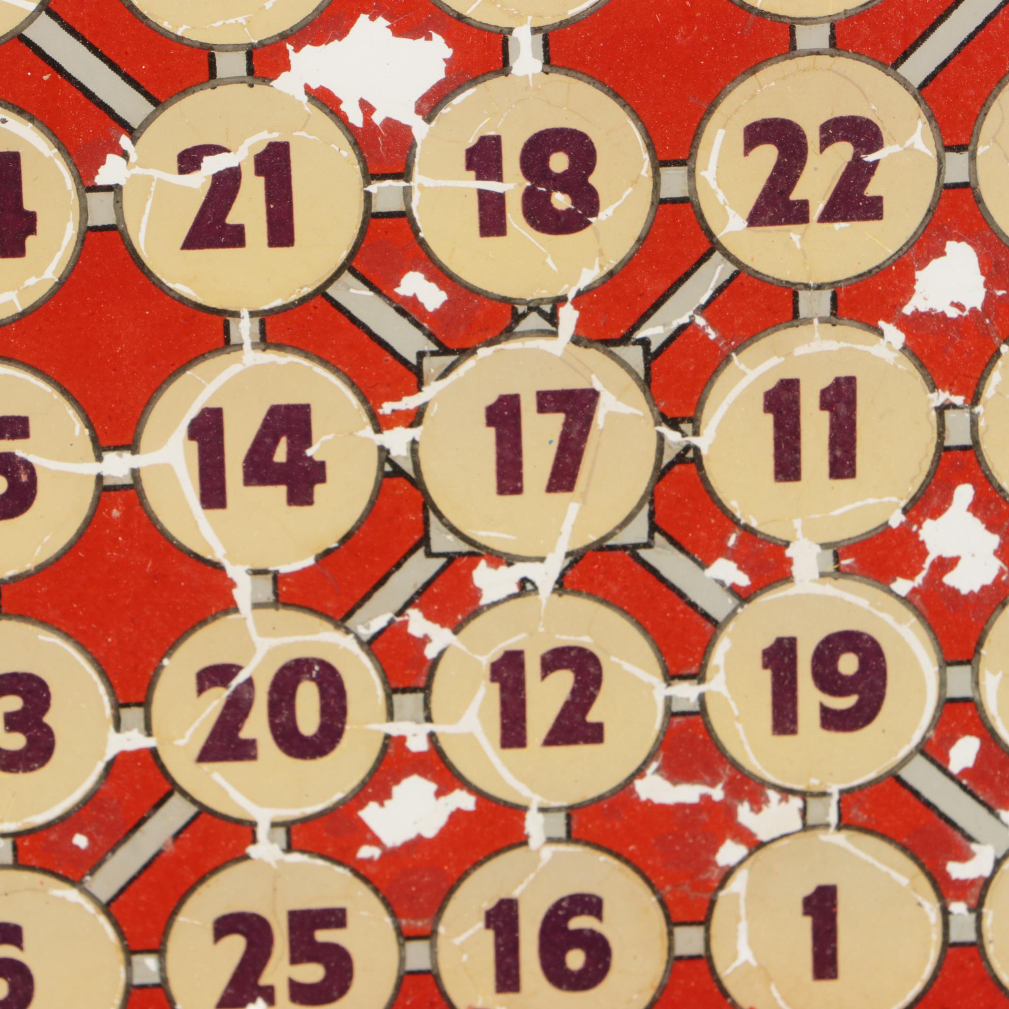 1960s Reverse-Glass Screen-printed Arcade Game Cover