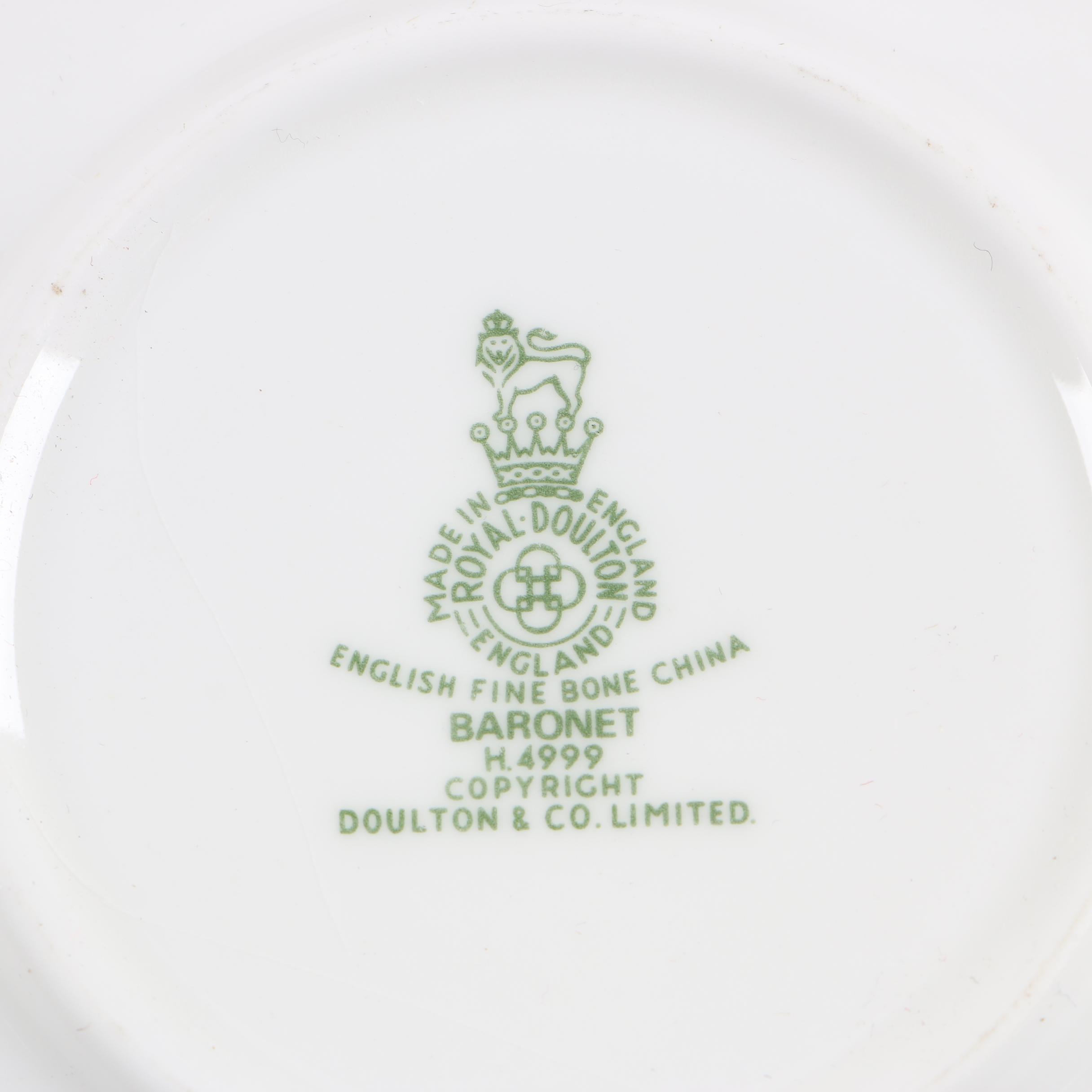 Royal Doulton "Baronet" Bone China Tea and Demitasse Set