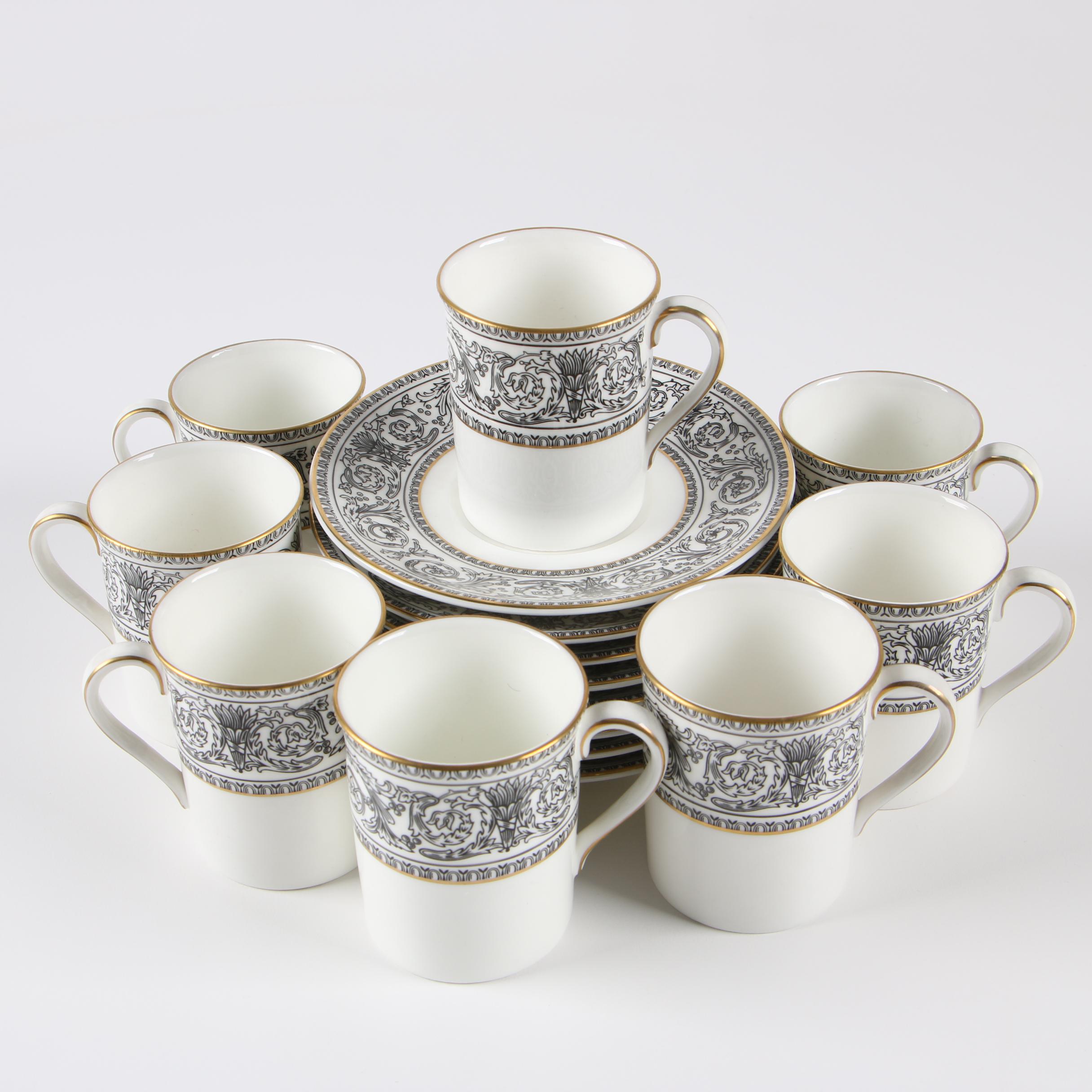 Royal Doulton "Baronet" Bone China Tea and Demitasse Set