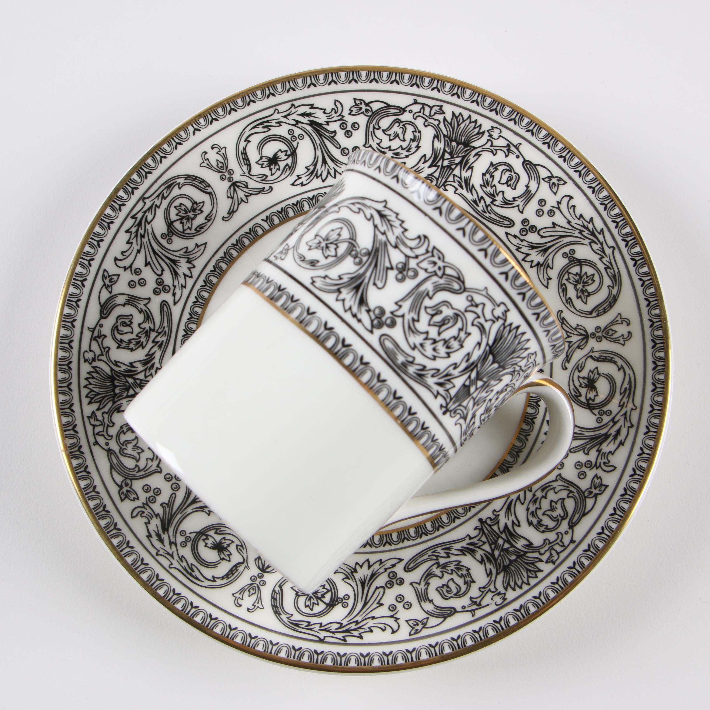 Royal Doulton "Baronet" Bone China Tea and Demitasse Set