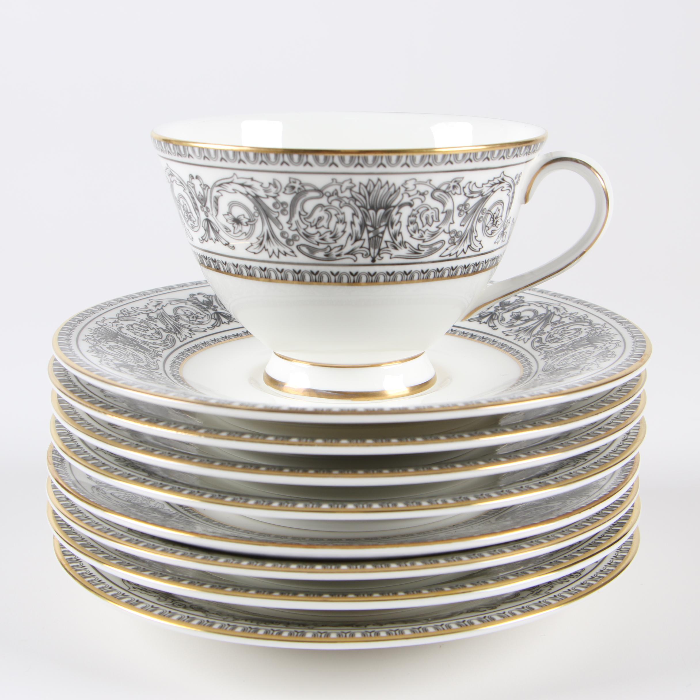 Royal Doulton "Baronet" Bone China Tea and Demitasse Set