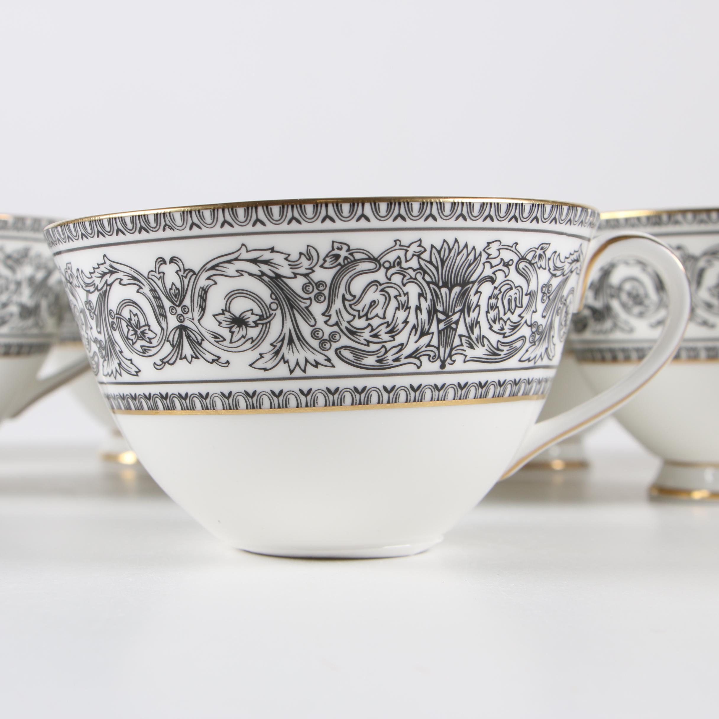 Royal Doulton "Baronet" Bone China Tea and Demitasse Set