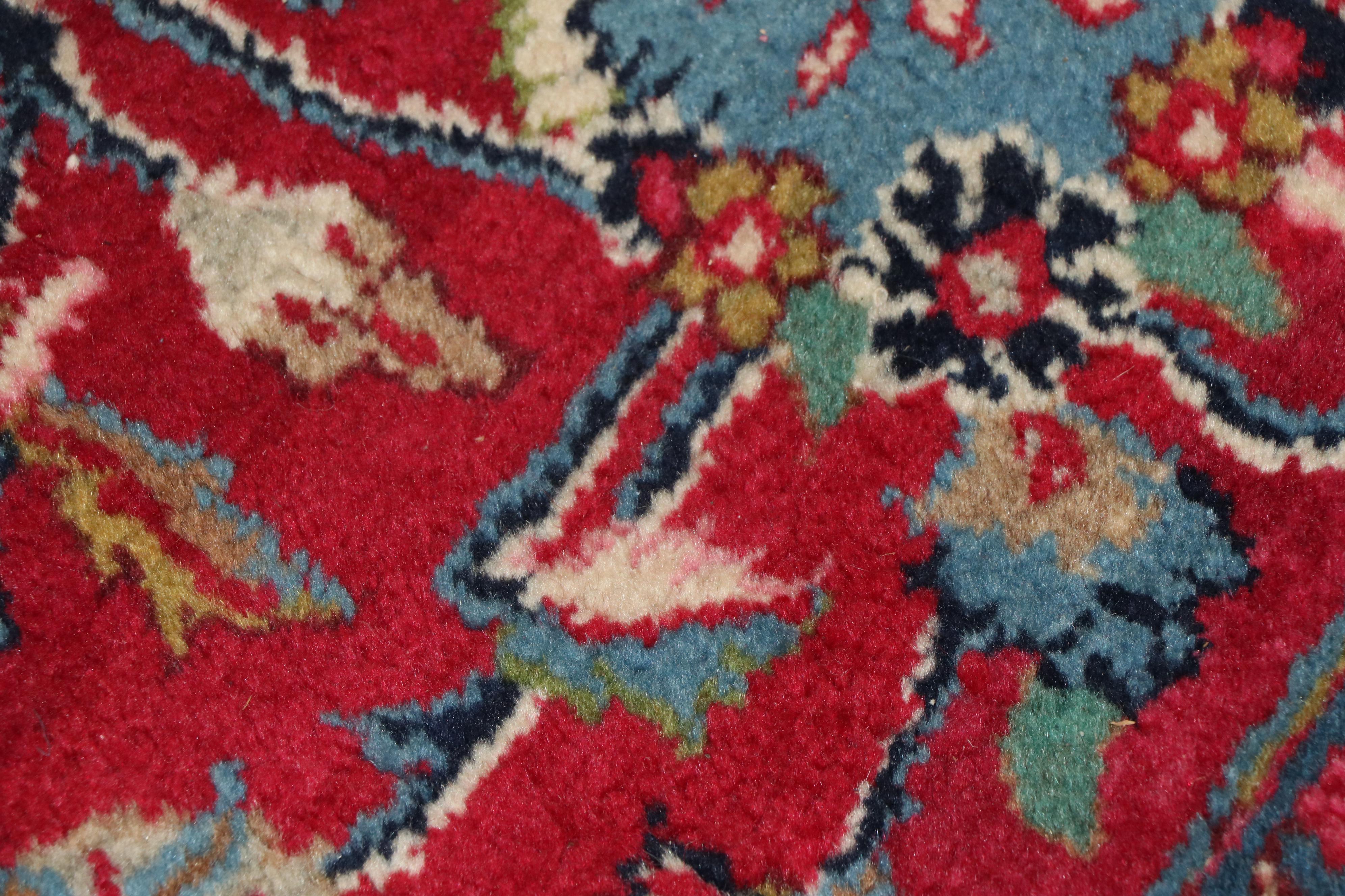 Hand-Knotted Persian Tabriz Wool Room Sized Rug