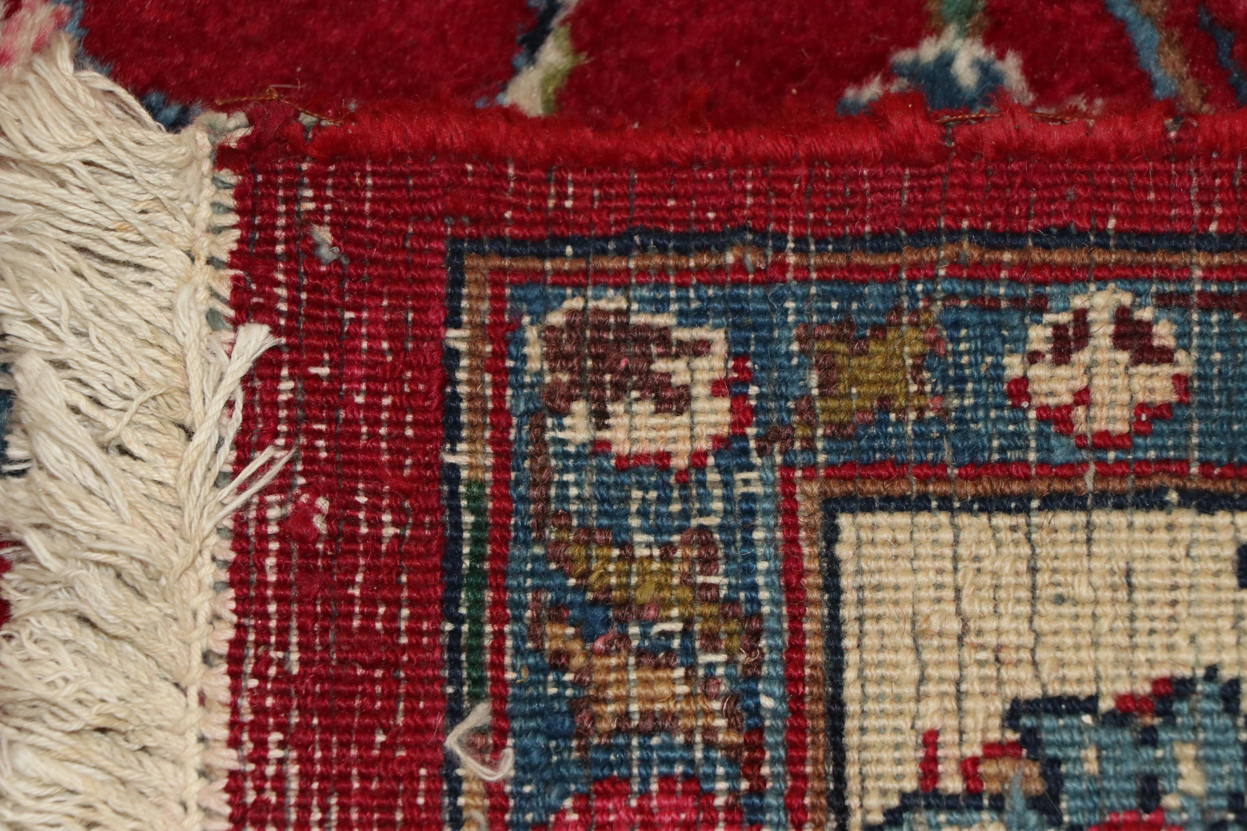 Hand-Knotted Persian Tabriz Wool Room Sized Rug