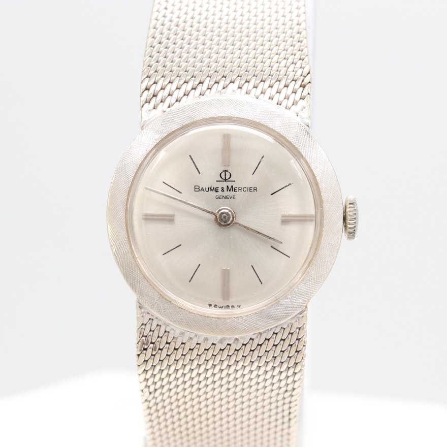 Baume & Mercier 14K White Gold Wristwatch