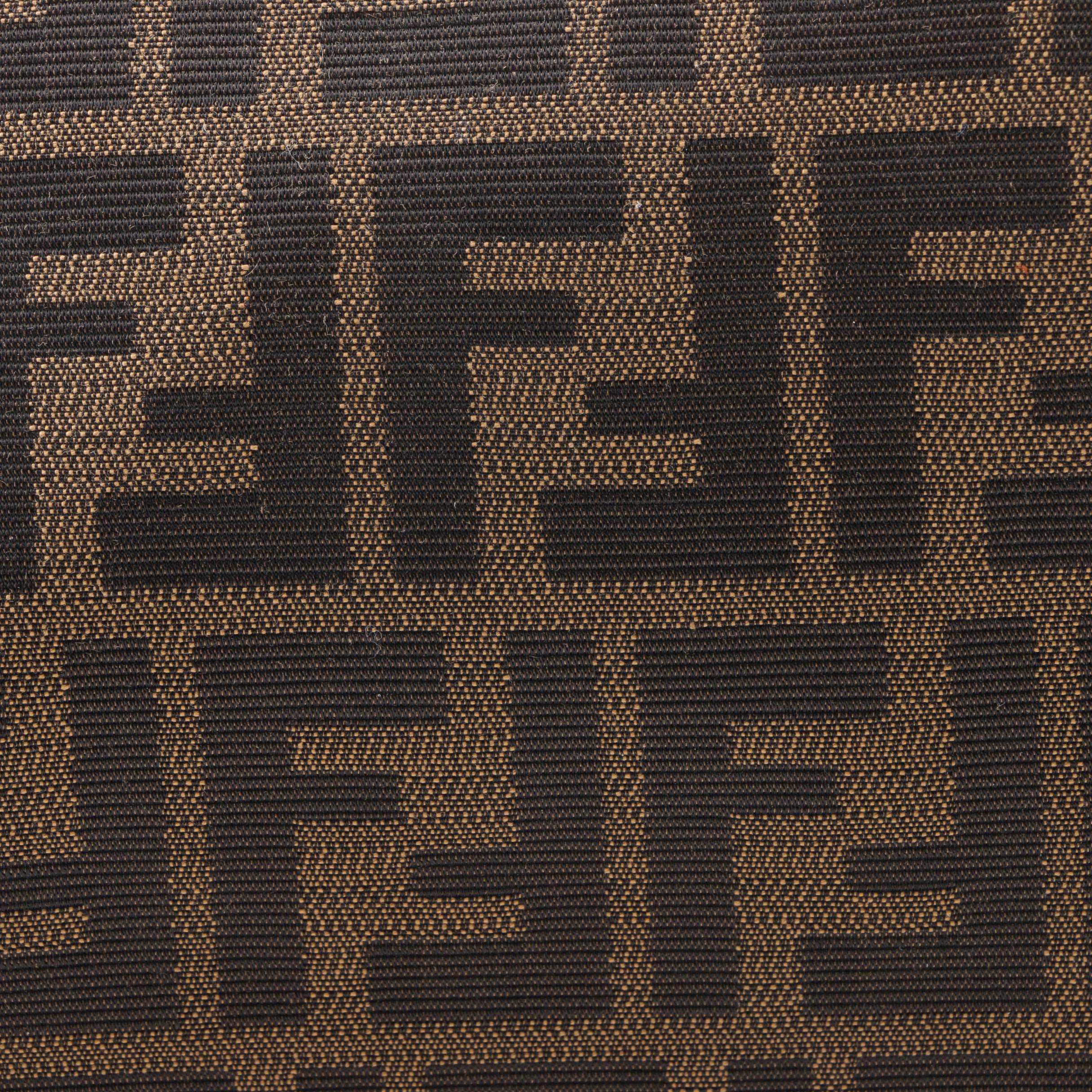 Fendi Zucca Canvas Leather-Trimmed Tote Bag