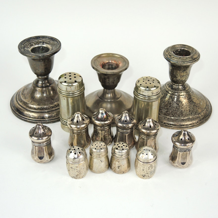 Silver Shakers and Candlesticks