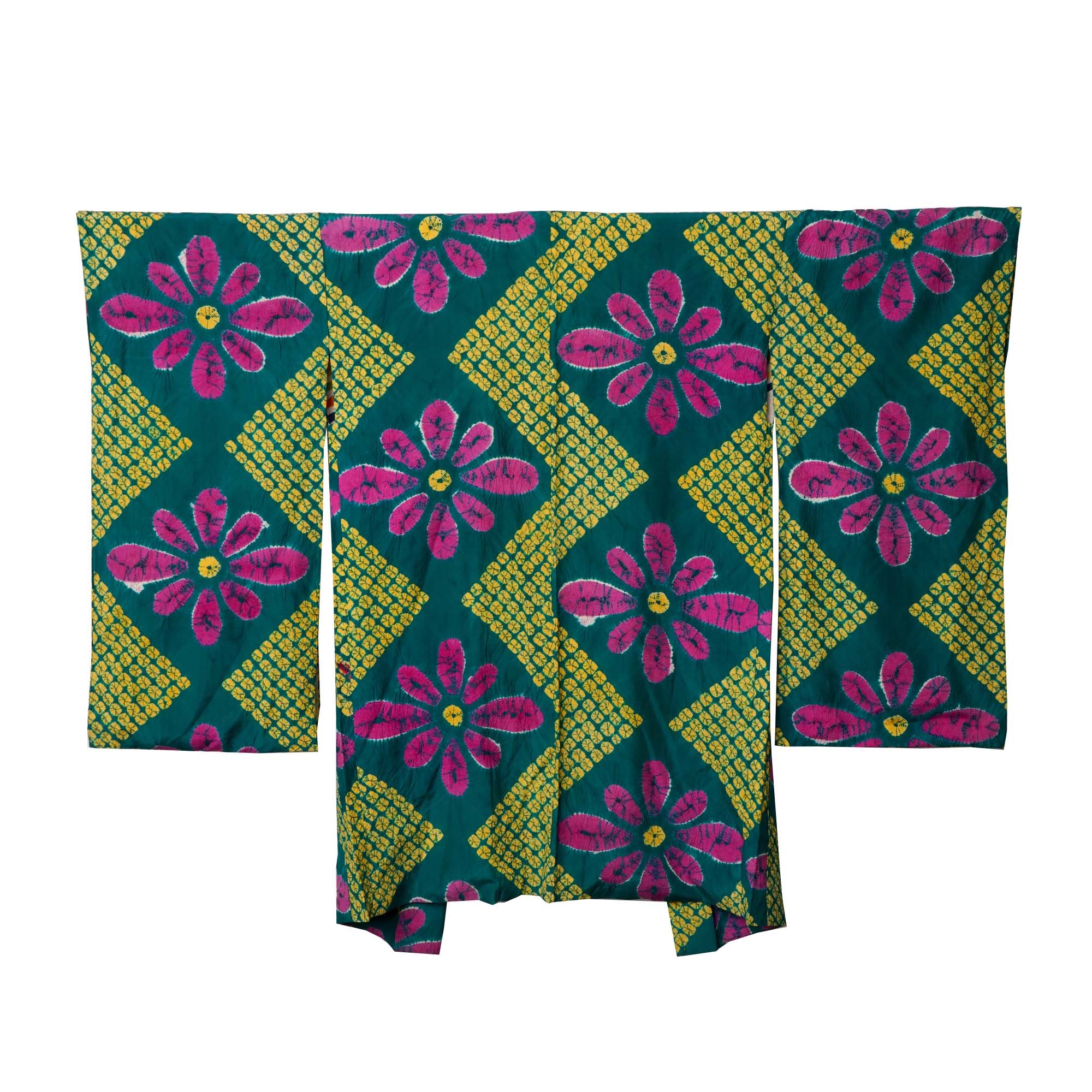 Circa 1925 Vintage Handwoven Silk Haori Jacket