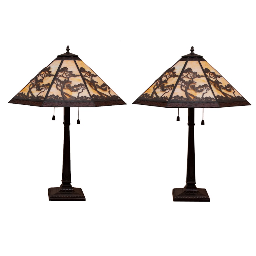 Arts and Crafts Style Table Lamps