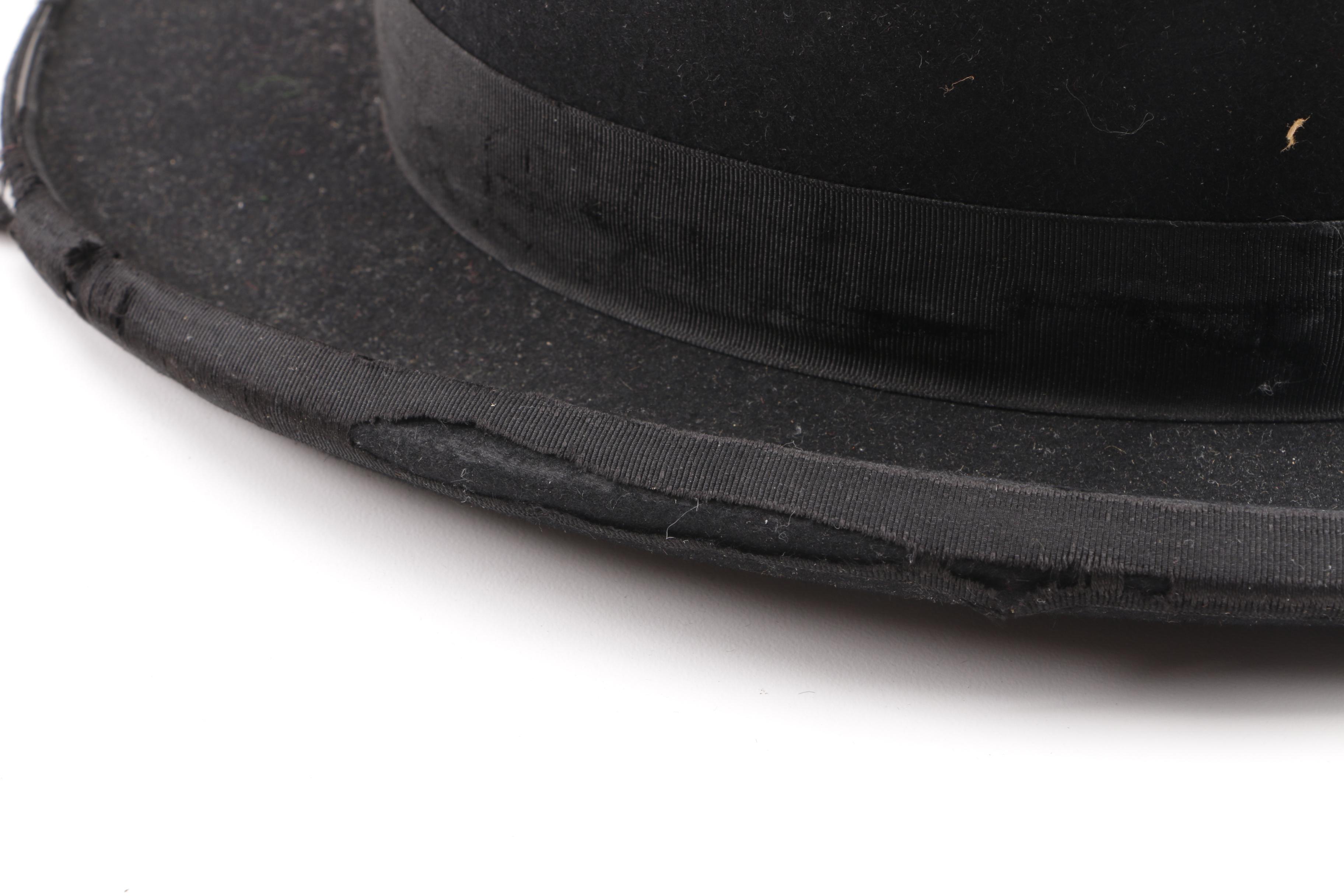 Adam Hats "The Dewey" Black Fur Felt Hat with Beaver Brand Hats Box