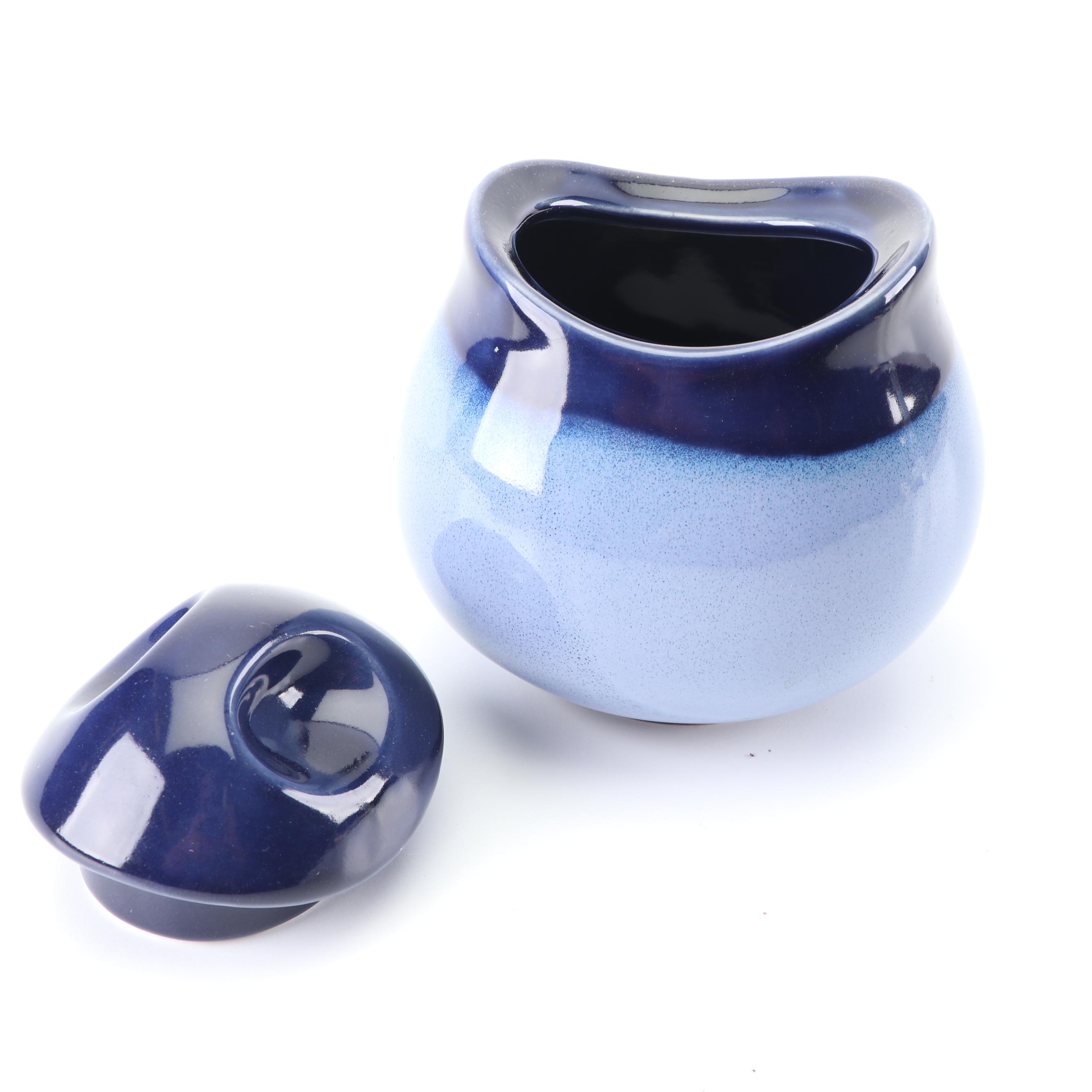 Sango "Nova Blue" Stoneware Dinnerware c. 2000-2009