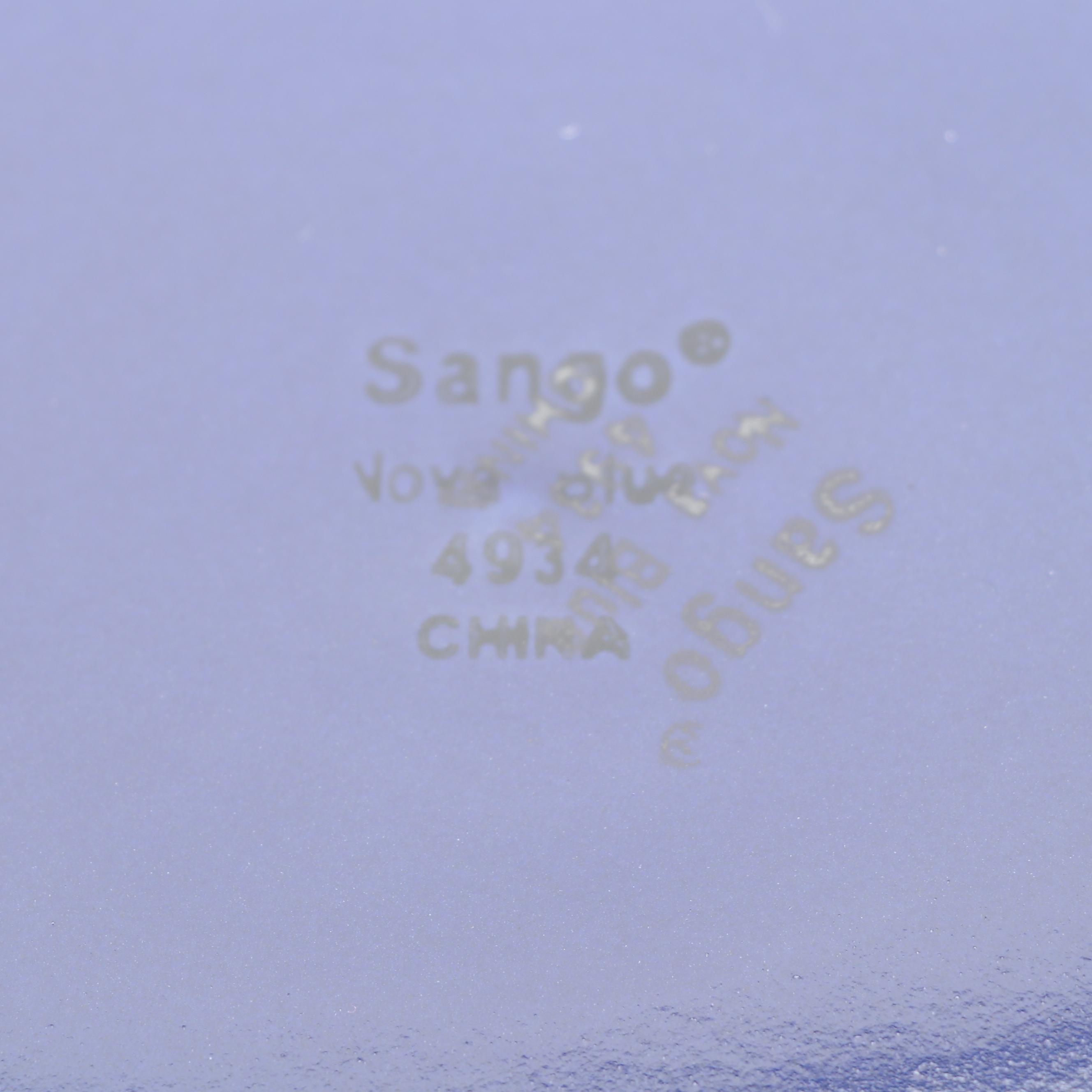 Sango "Nova Blue" Stoneware Dinnerware c. 2000-2009