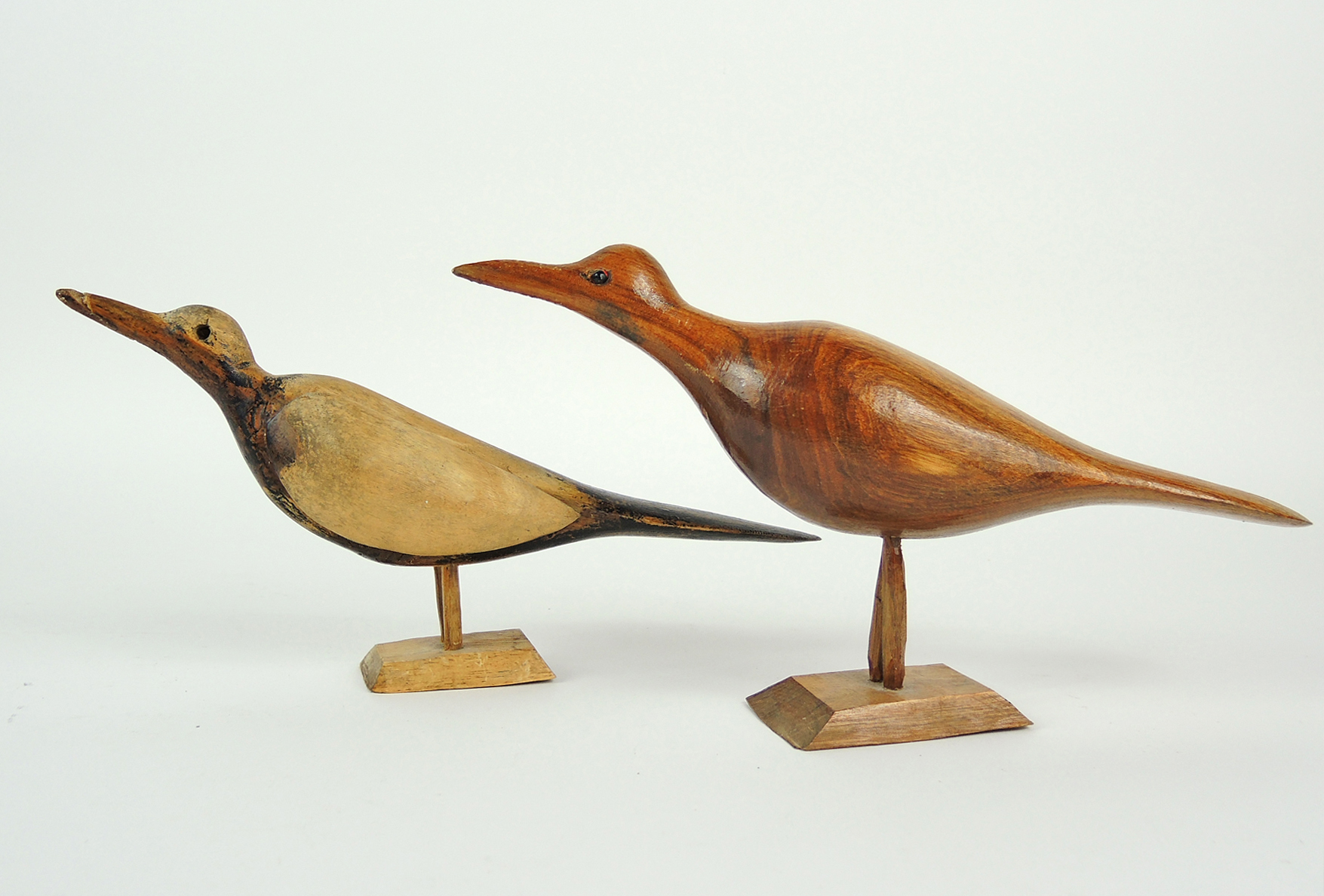 Hand Carved Wooden Birds